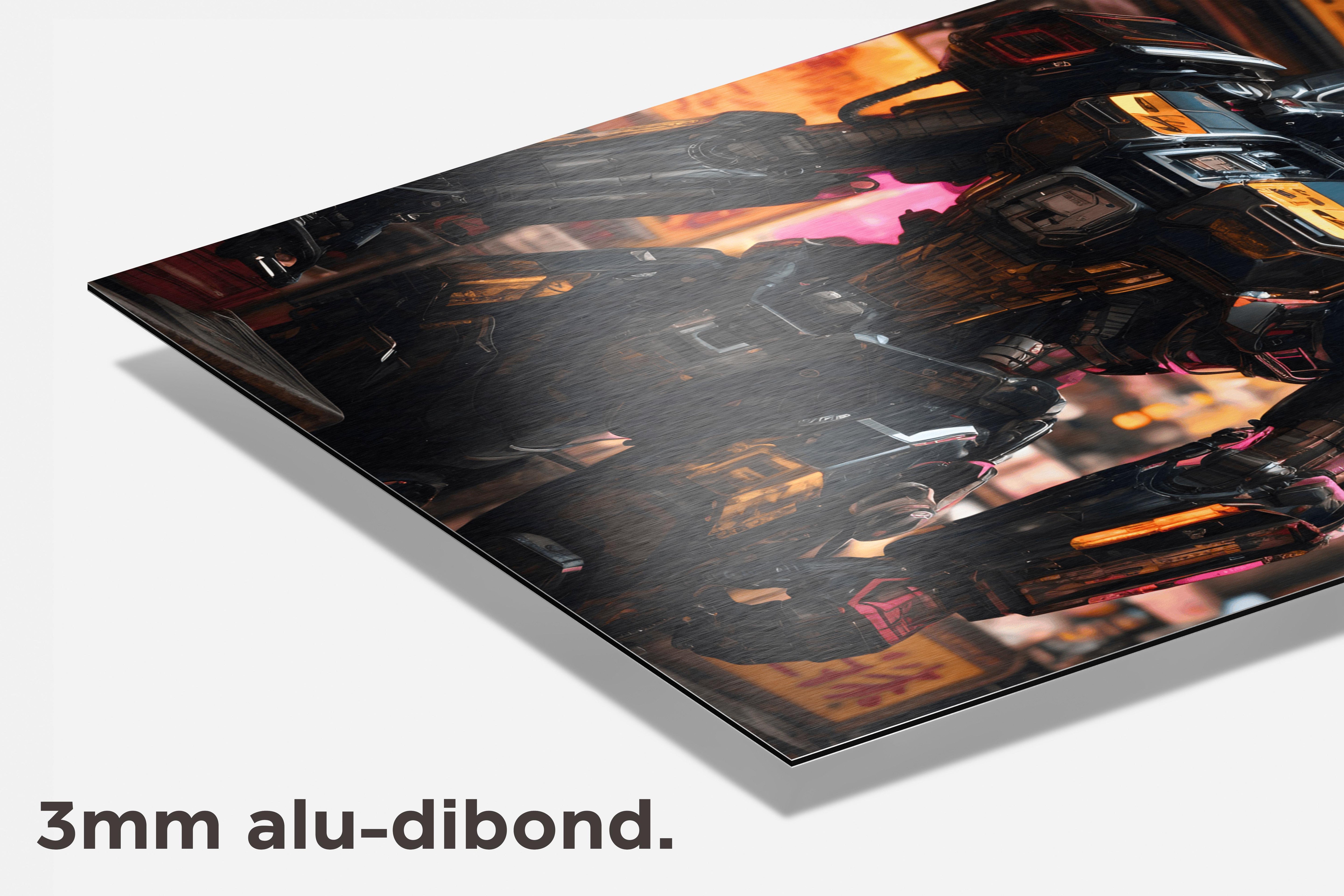 Gundam Abstract dibond detail