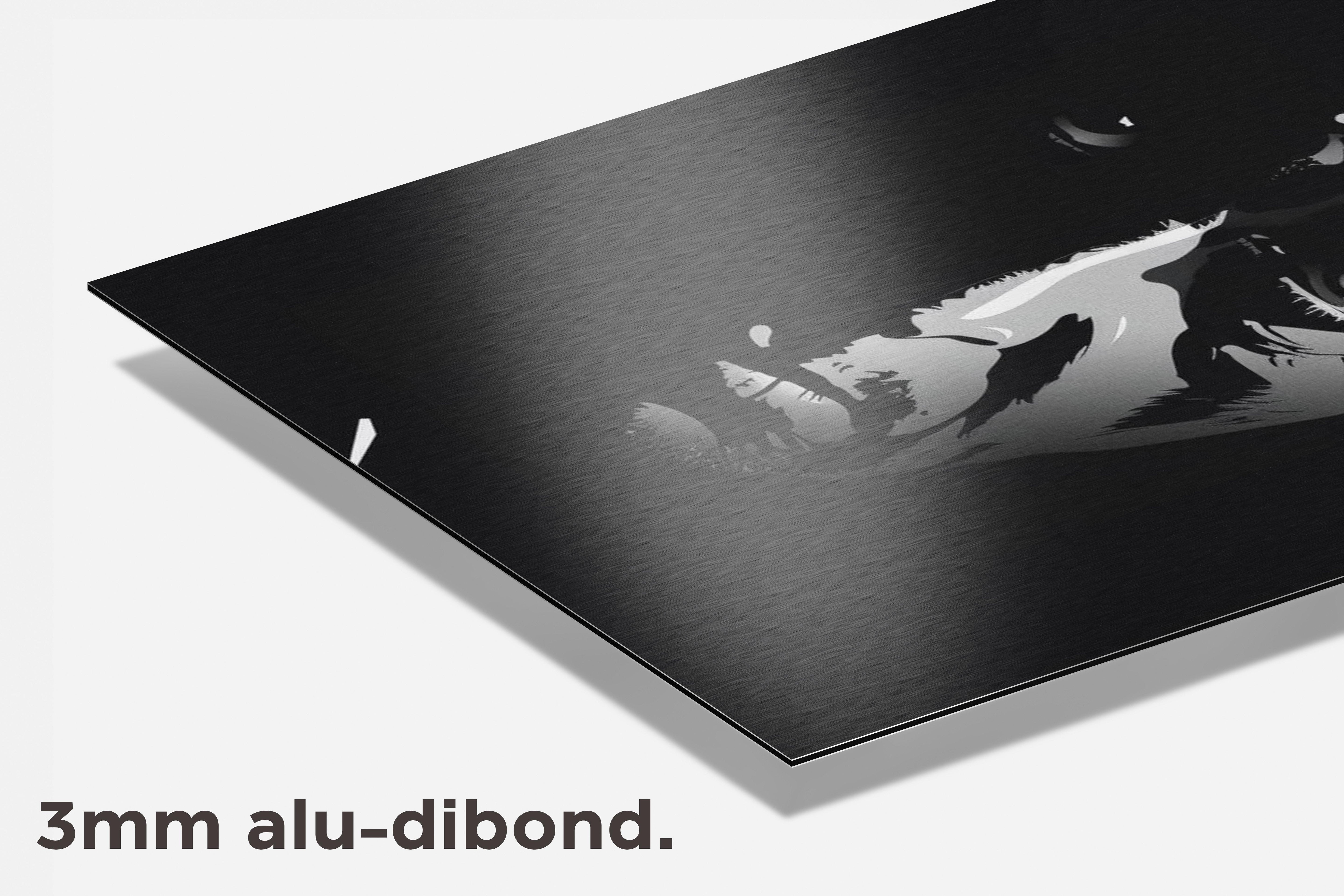 Al Pacino Zwart Wit dibond detail