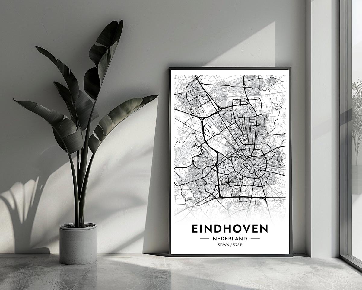 Eindhoven Wit poster van 25 Artstreet