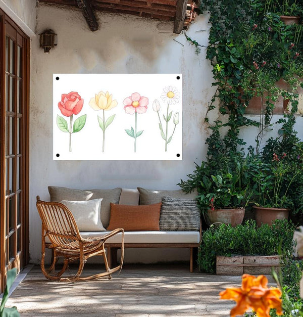 Gartenposter Blumen Poster