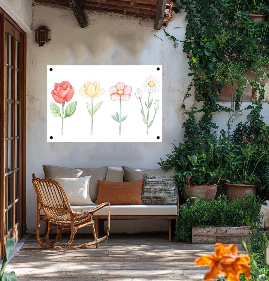 Tuinposter Bloemen van 25 Artstreet