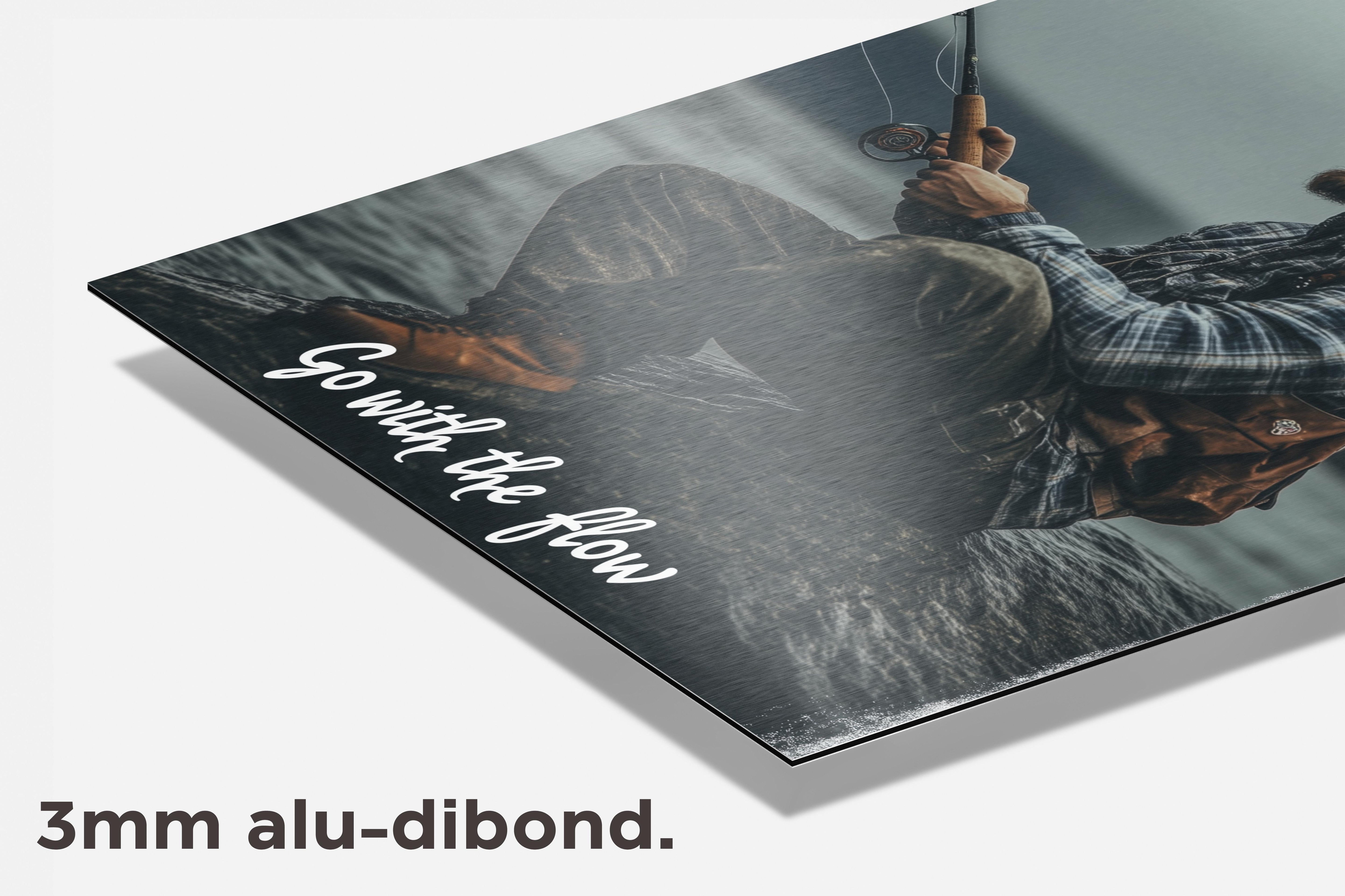 Go With The Flow dibond detail