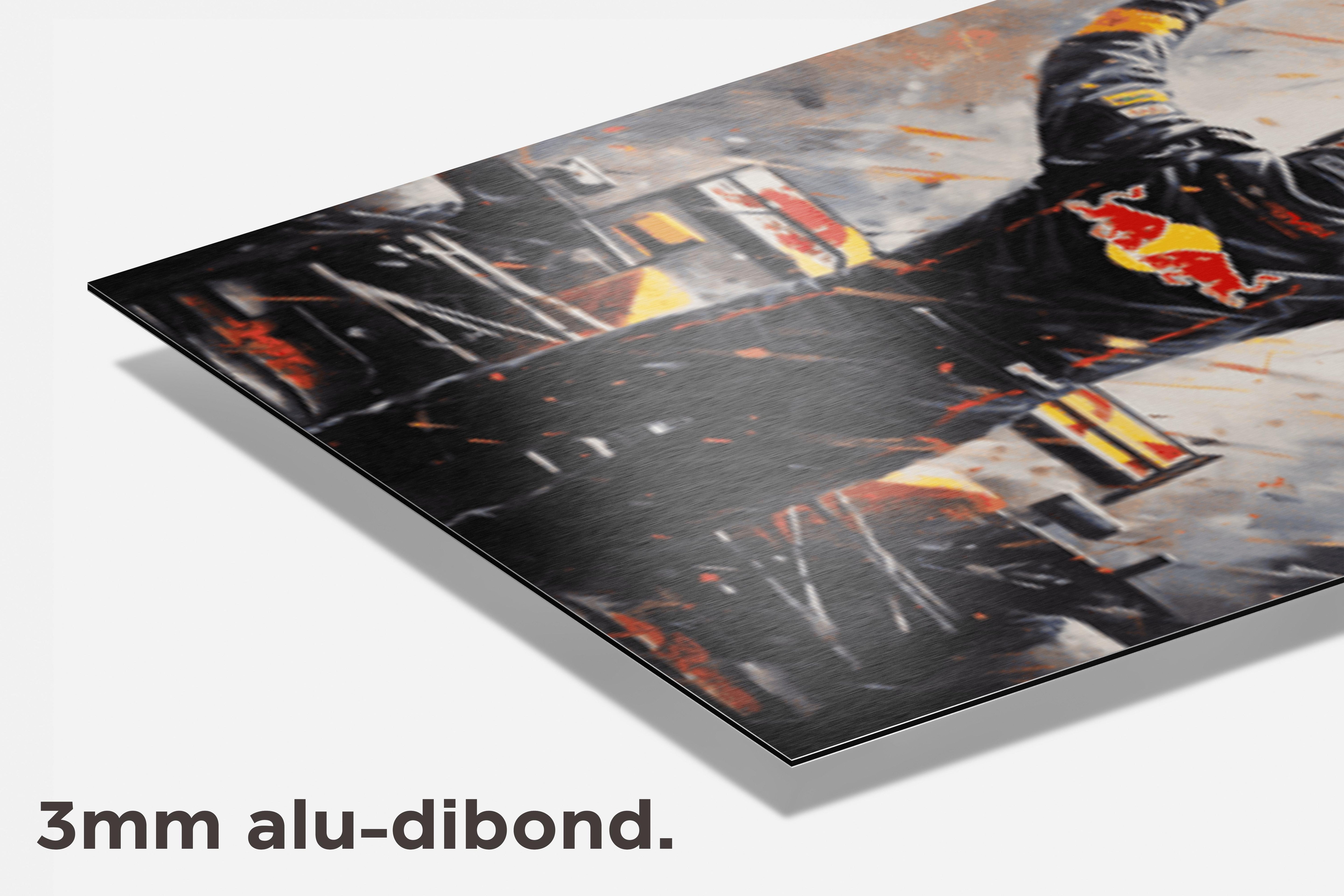 Max Verstappen Abstract dibond detail