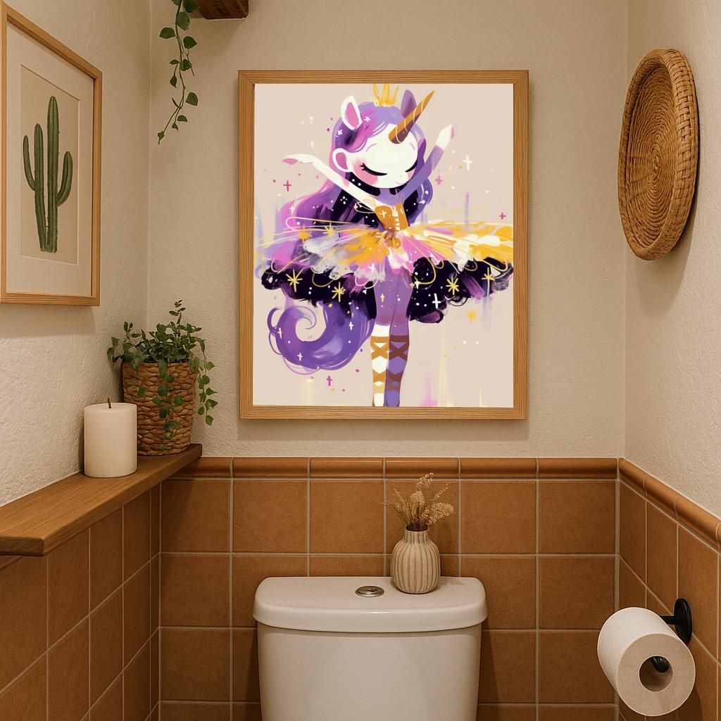 Unicorn Ballerina Art poster sfeerbeeld 2