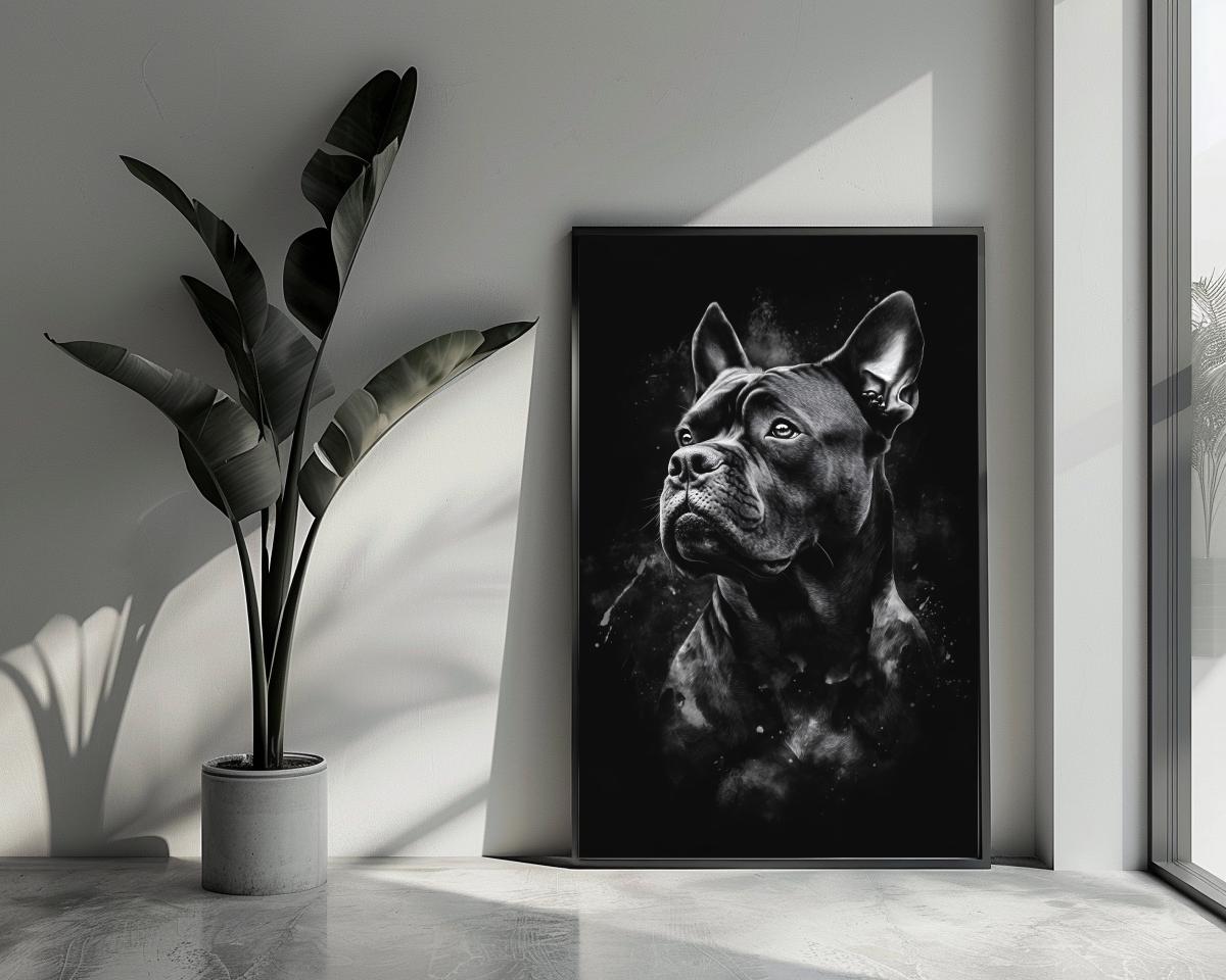 Cane Corso B&W poster van 25 Artstreet