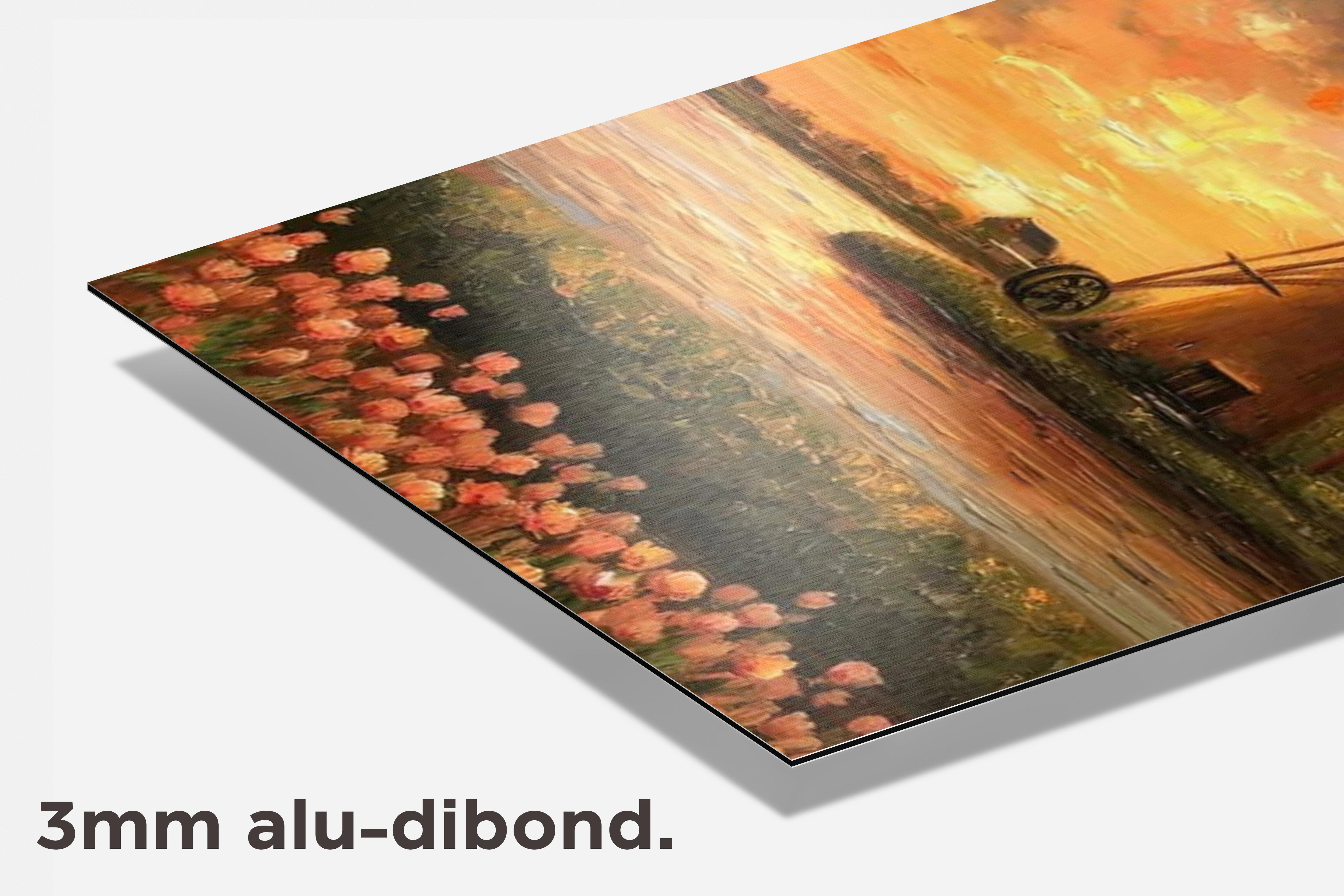 Windmolen Aquarel dibond detail