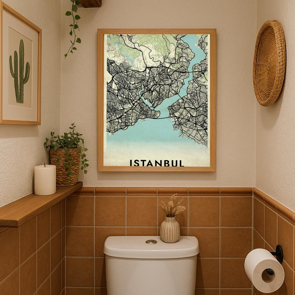 Istanbul Turkey Vintage poster sfeerbeeld 3