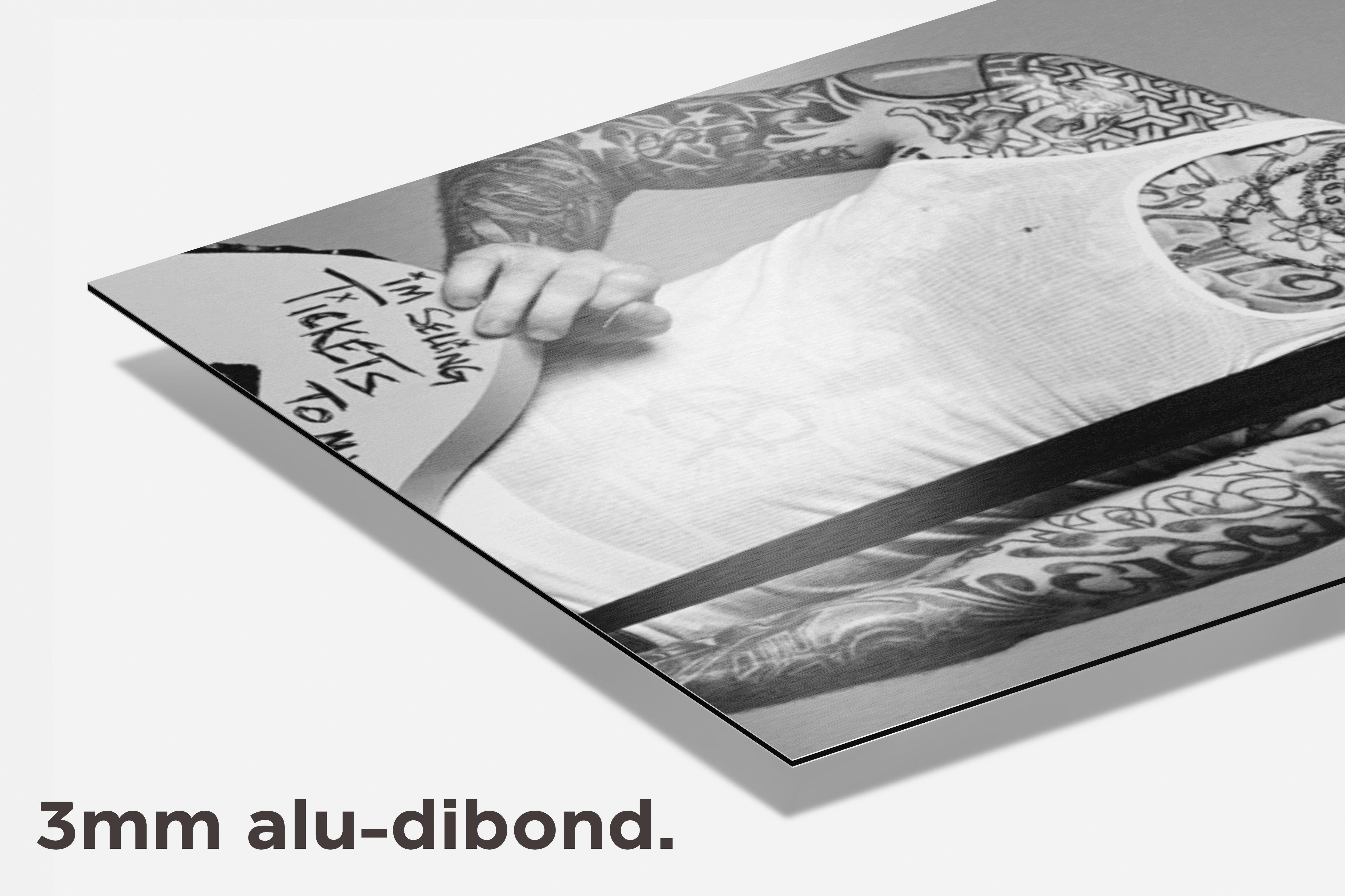 Machine Gun kelly dibond detail