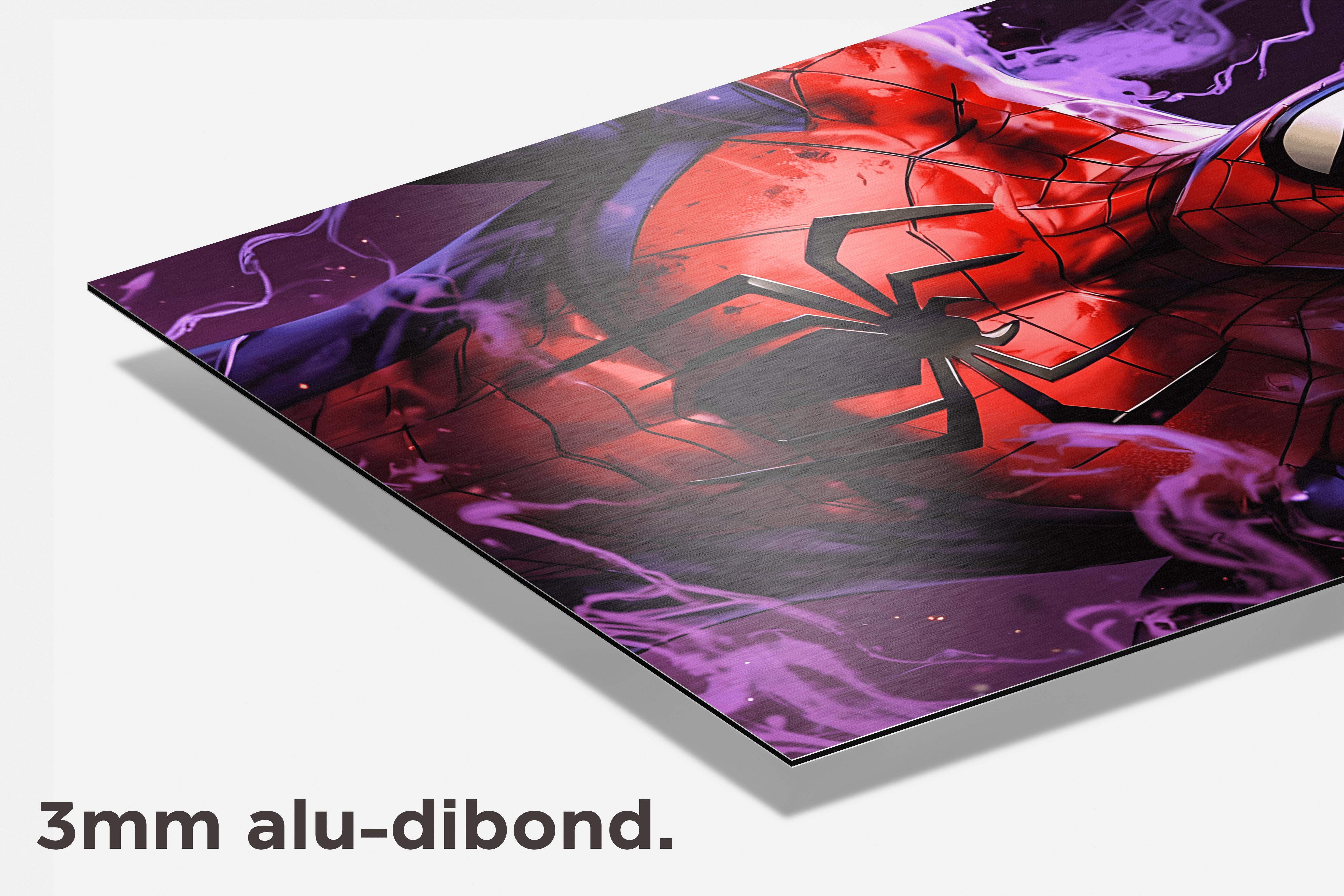 Spiderman dibond detail