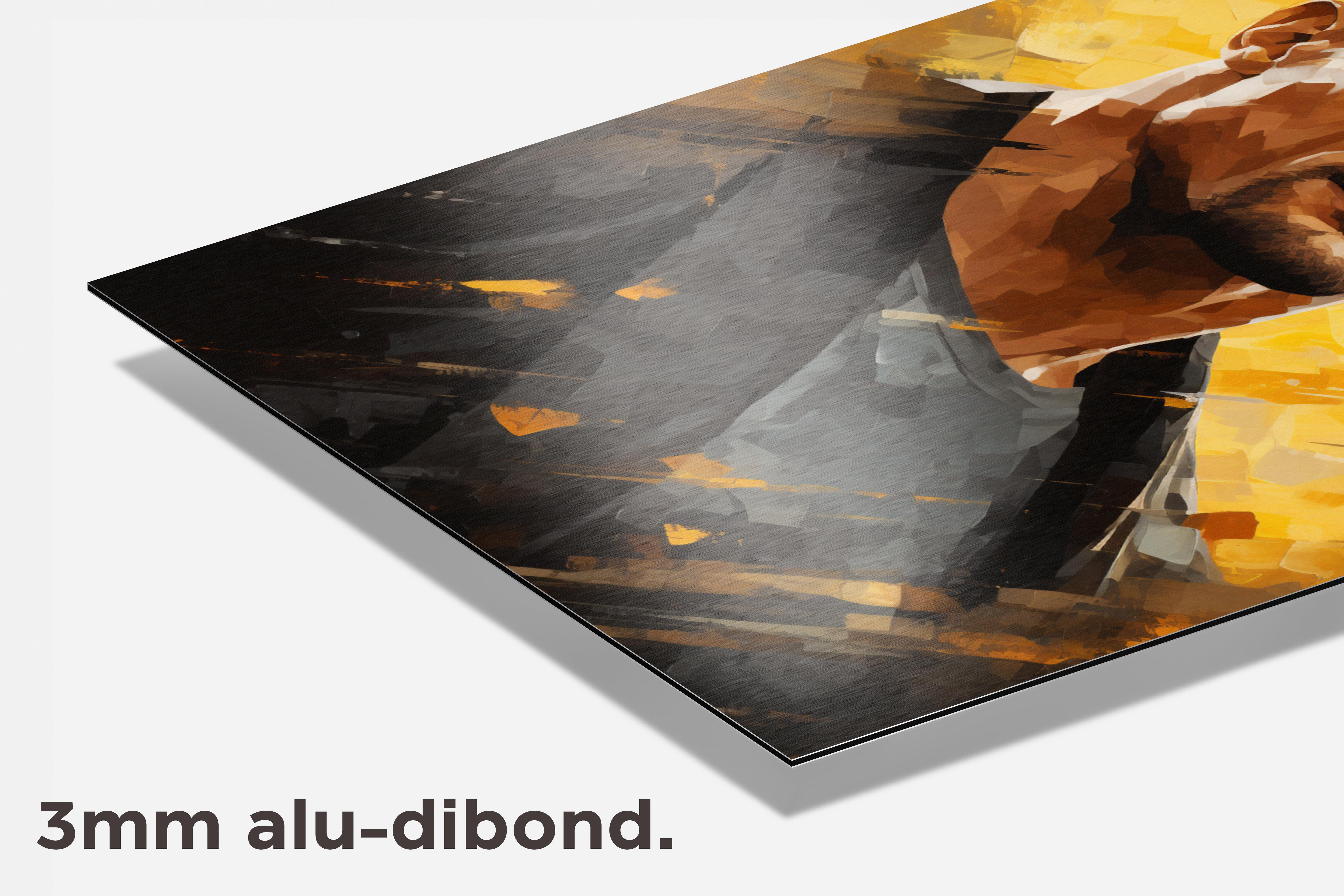 The Rock dibond detail
