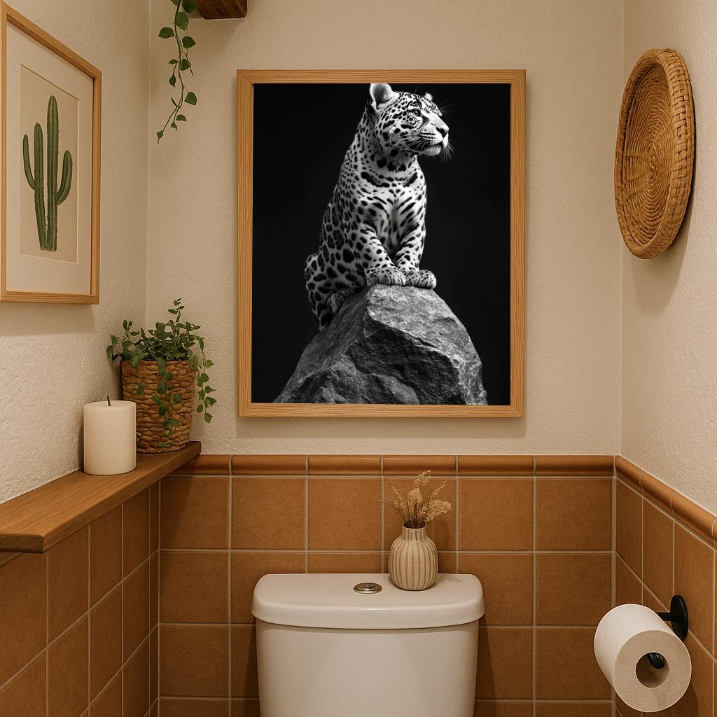 Cheetah B&W poster sfeerbeeld 2