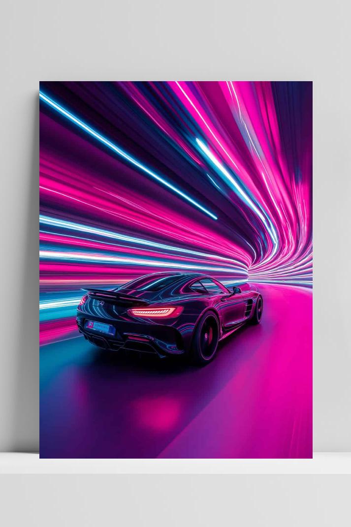 Mercedes op 3mm aluminium dibond