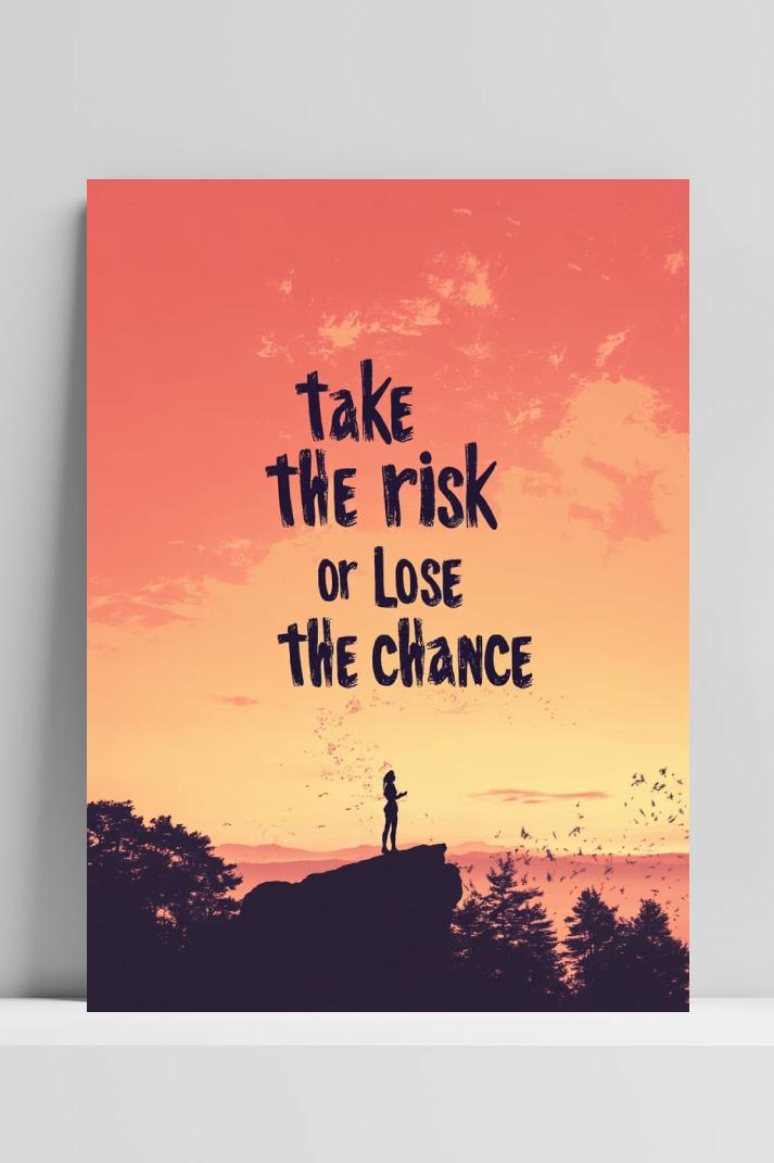 Take the Risk op 3mm aluminium dibond
