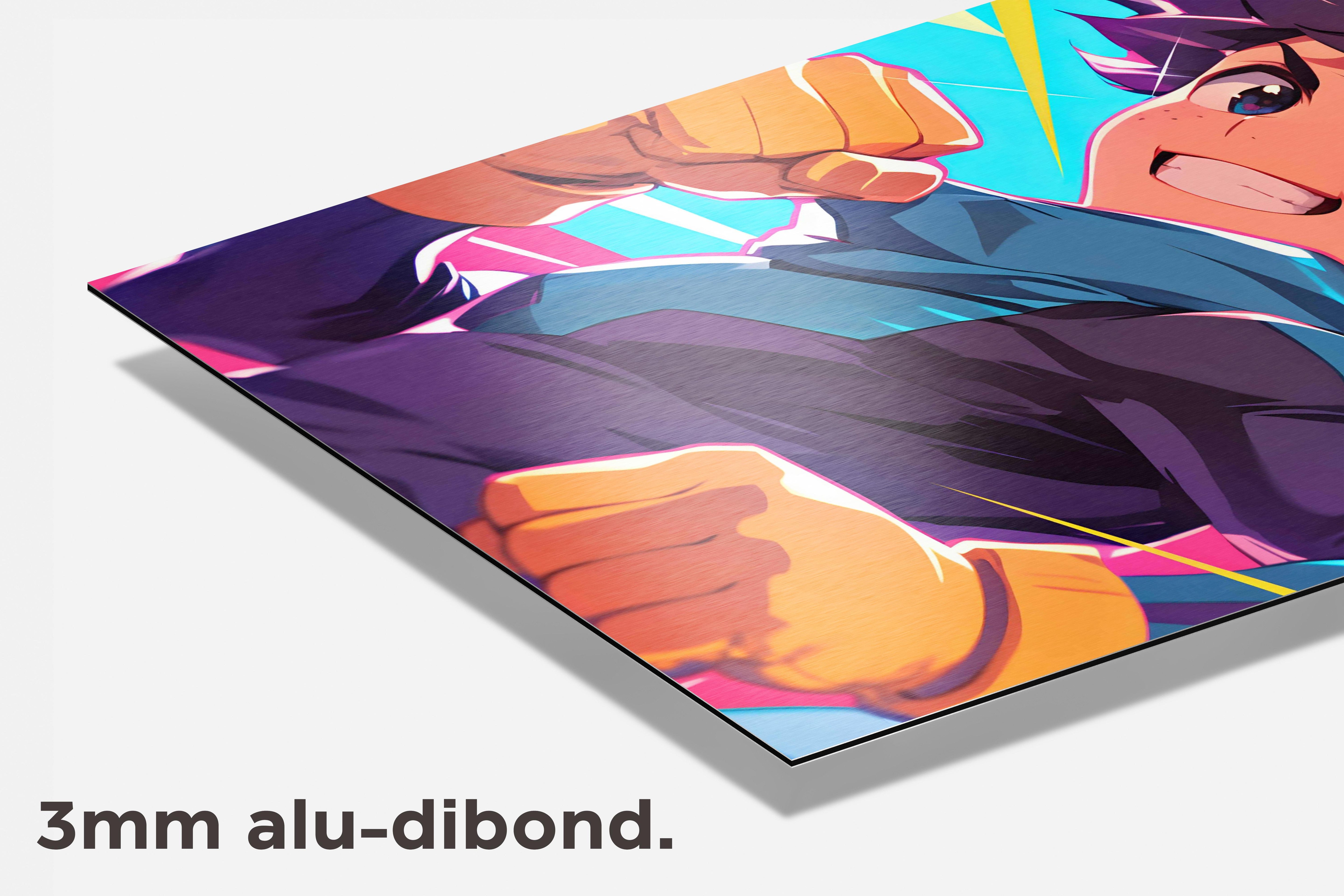 Anime Kindheld dibond detail