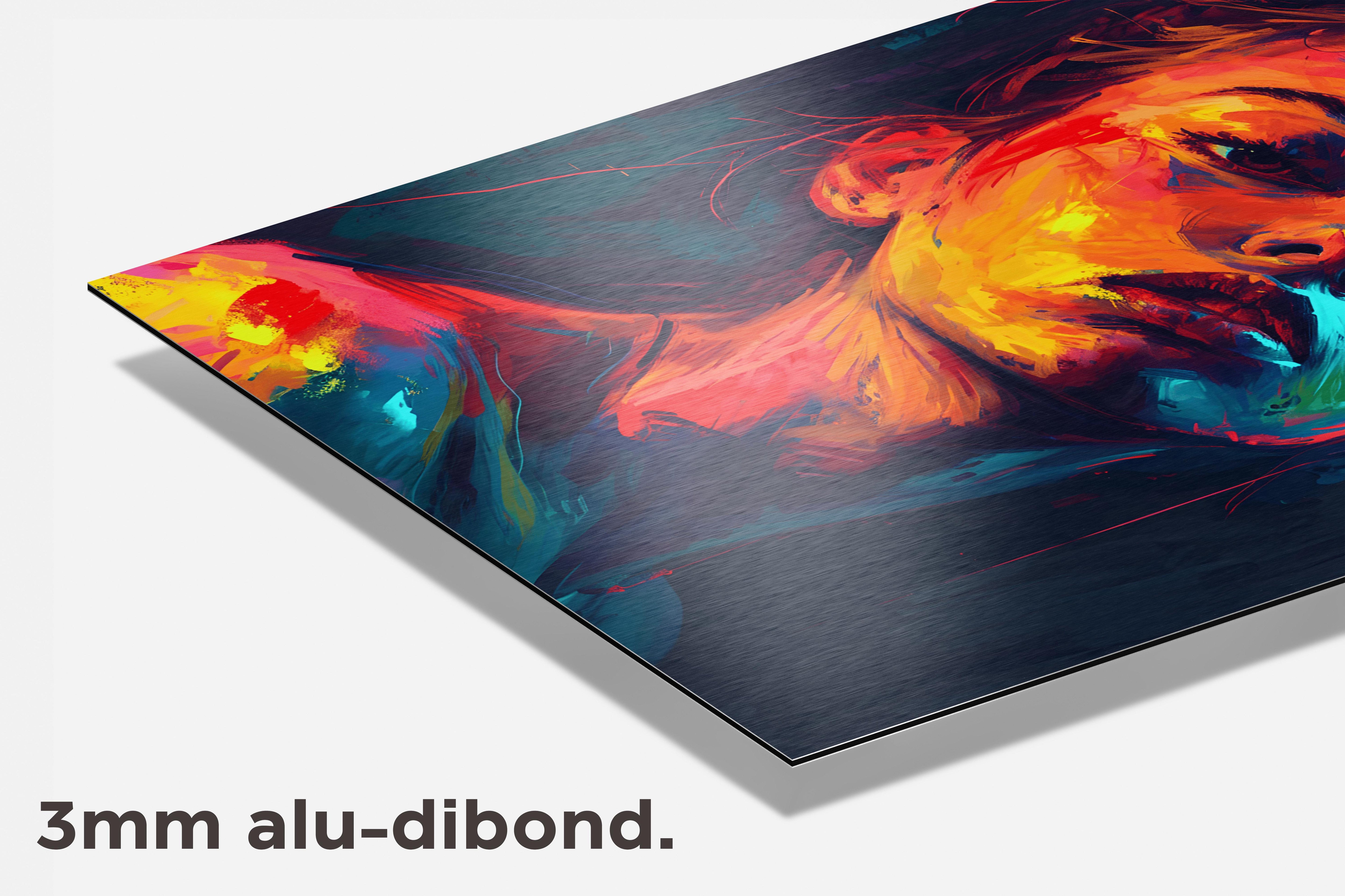 Vrouw Bij Kaarslicht dibond detail