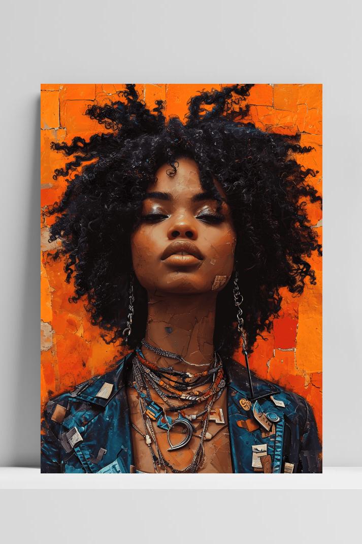 Afrikaans Oranje op 3mm aluminium dibond