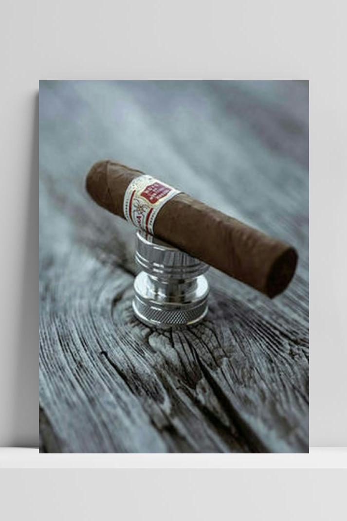 Cubaanse Sigaar op 3mm aluminium dibond