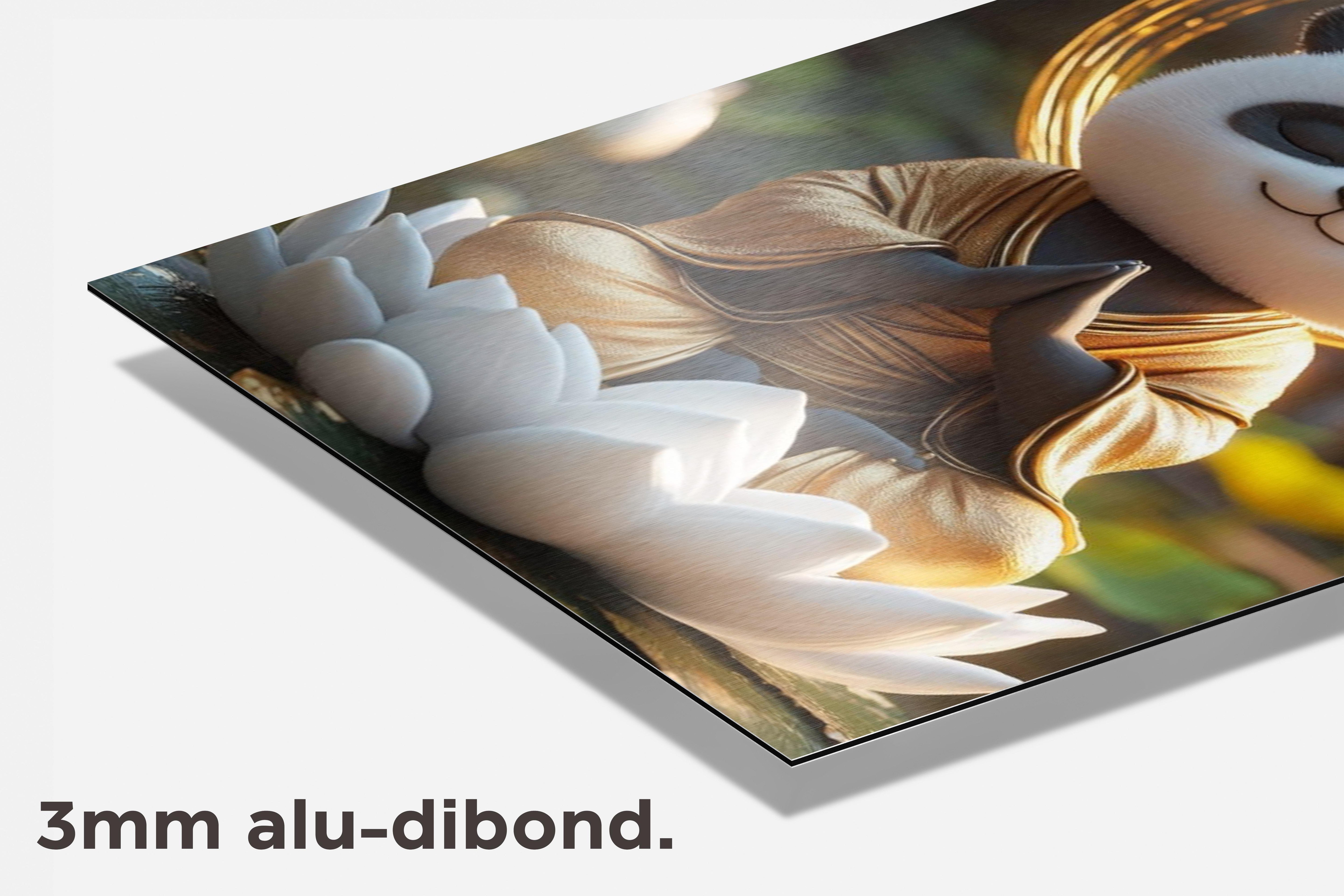 Panda Mediteert dibond detail