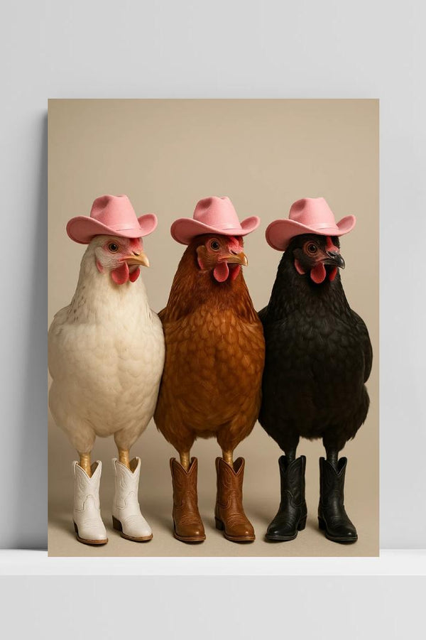 Póster Cowboy Chicken