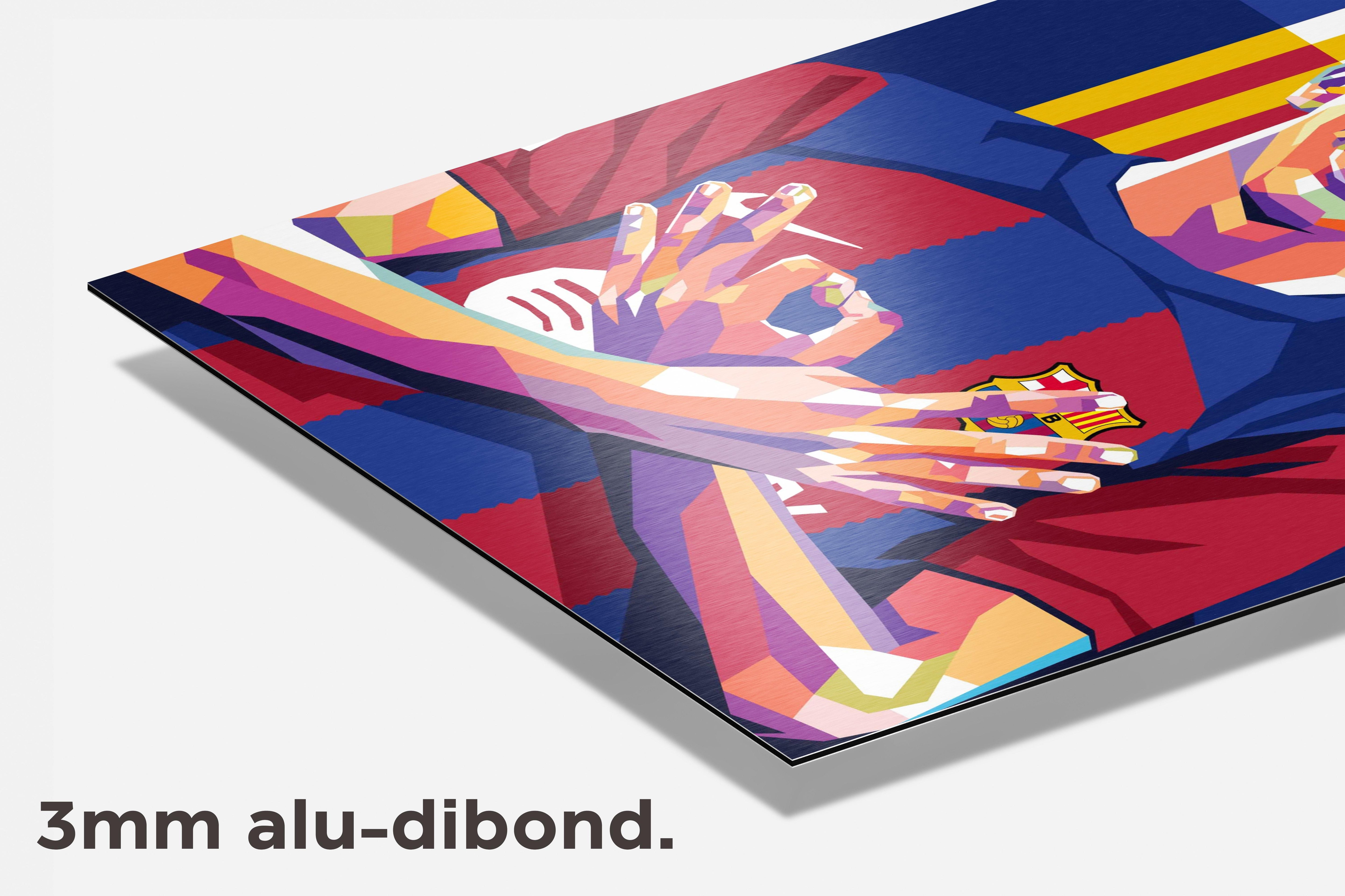 Lamine Yamal Pop Art dibond detail