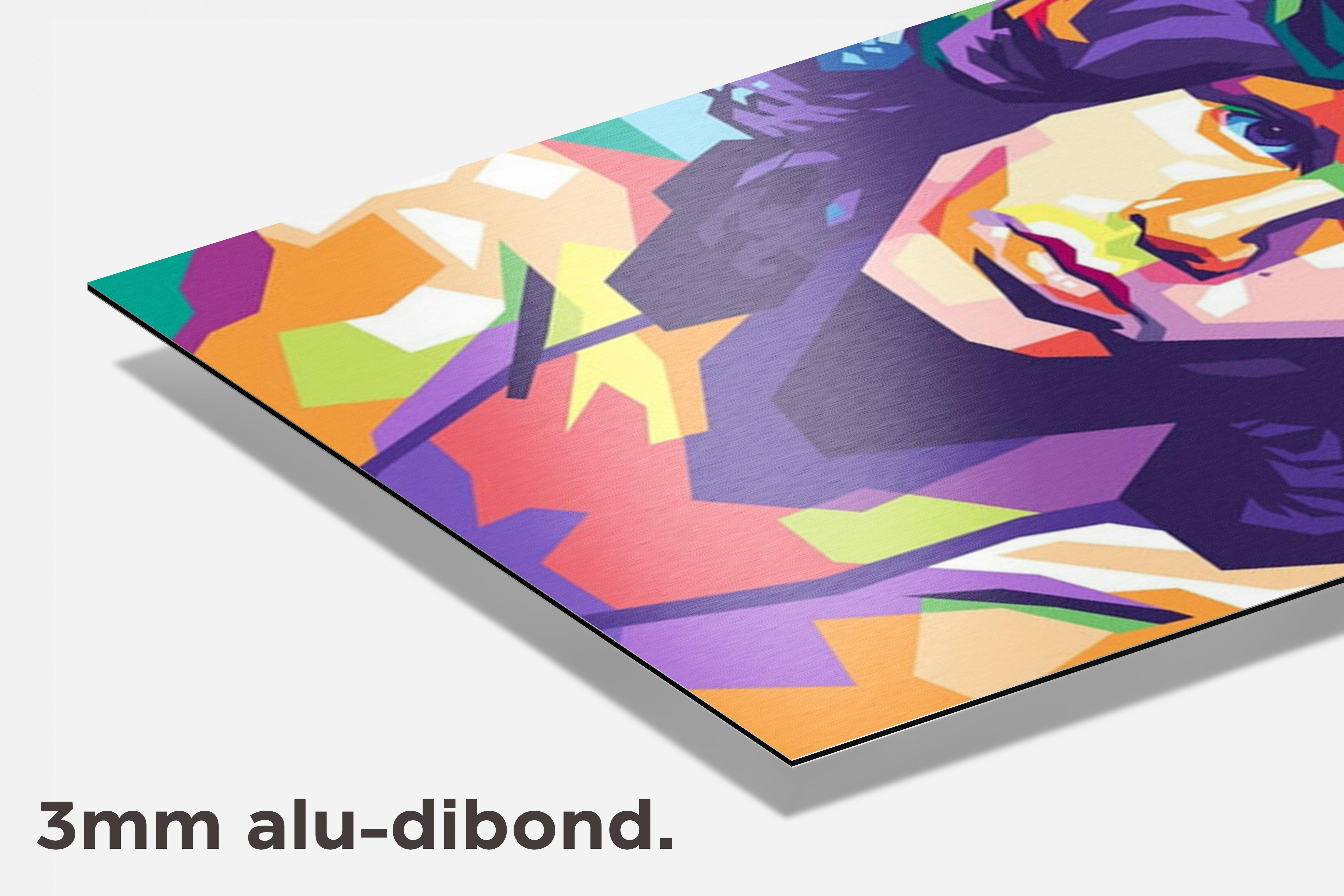 Jim Morrison dibond detail