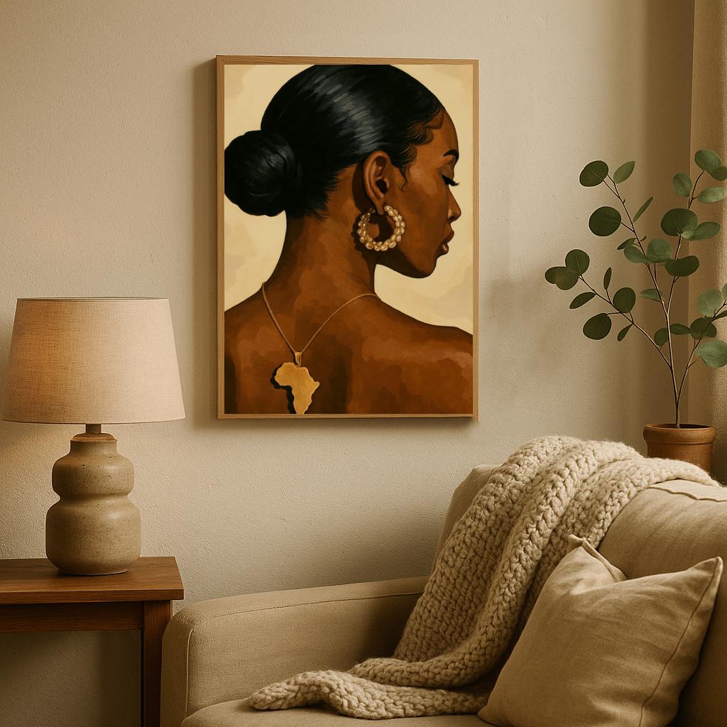Woman Africa Necklace poster sfeerbeeld 2