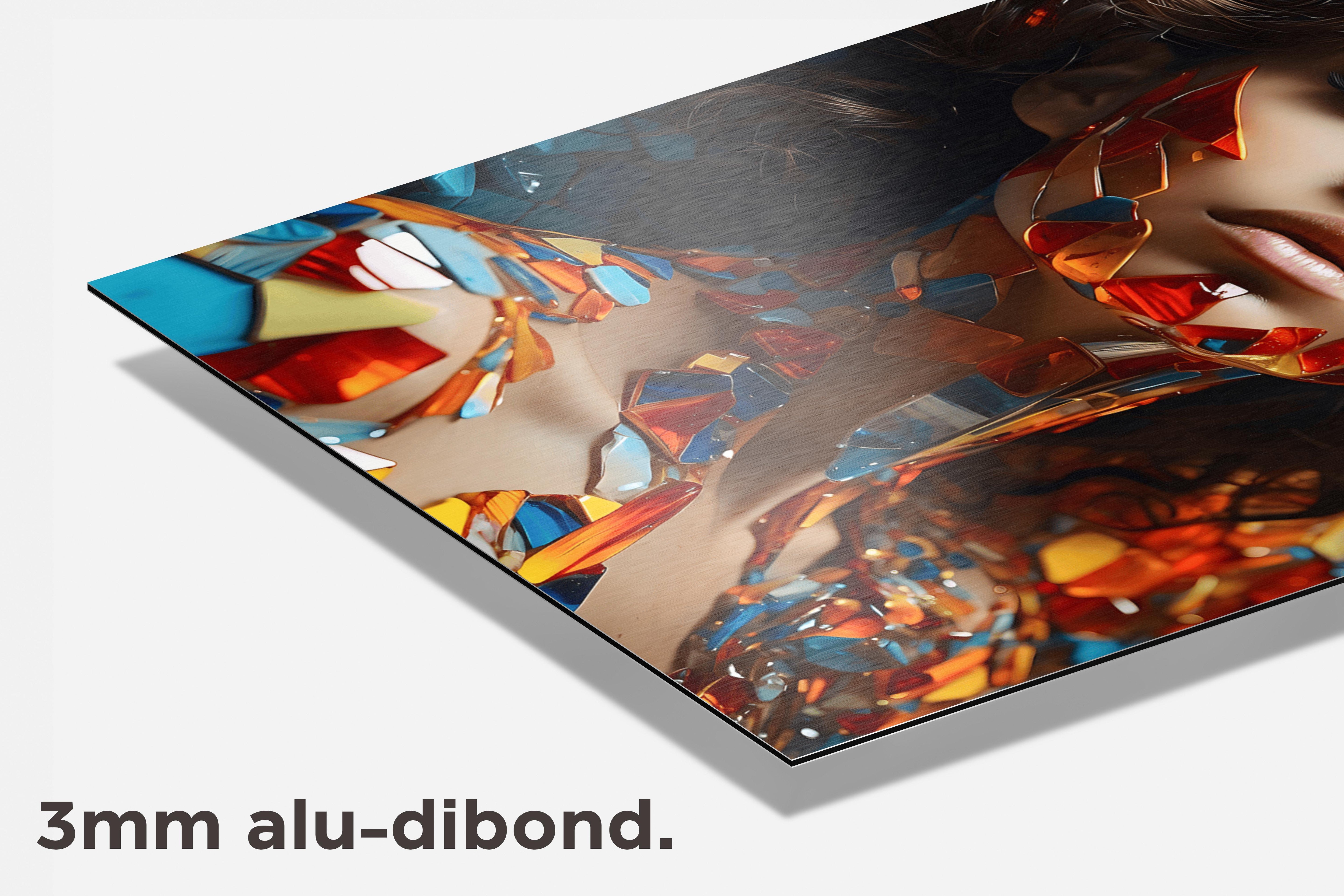 Vrouw Mozaik dibond detail