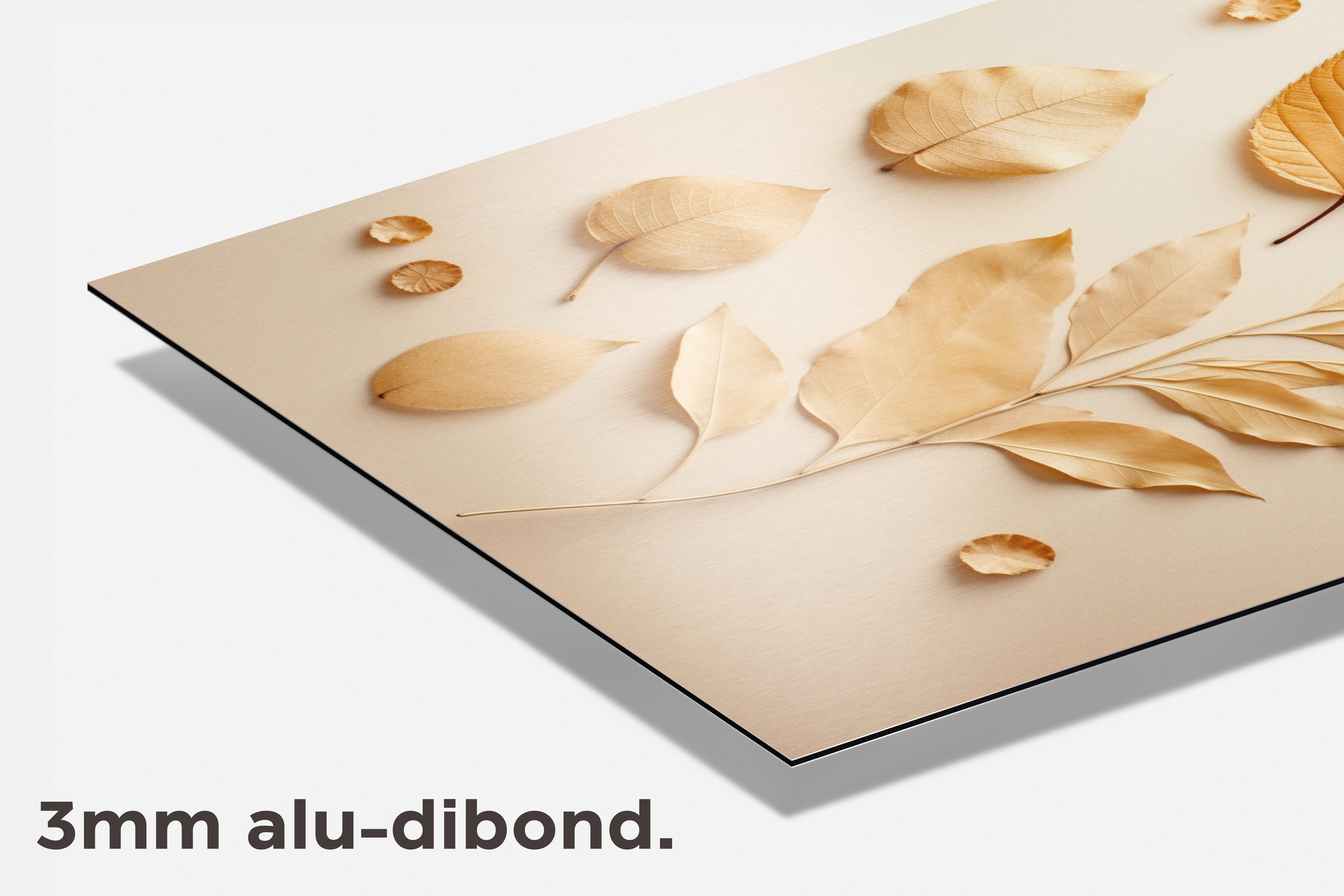 Goud Blaadje dibond detail