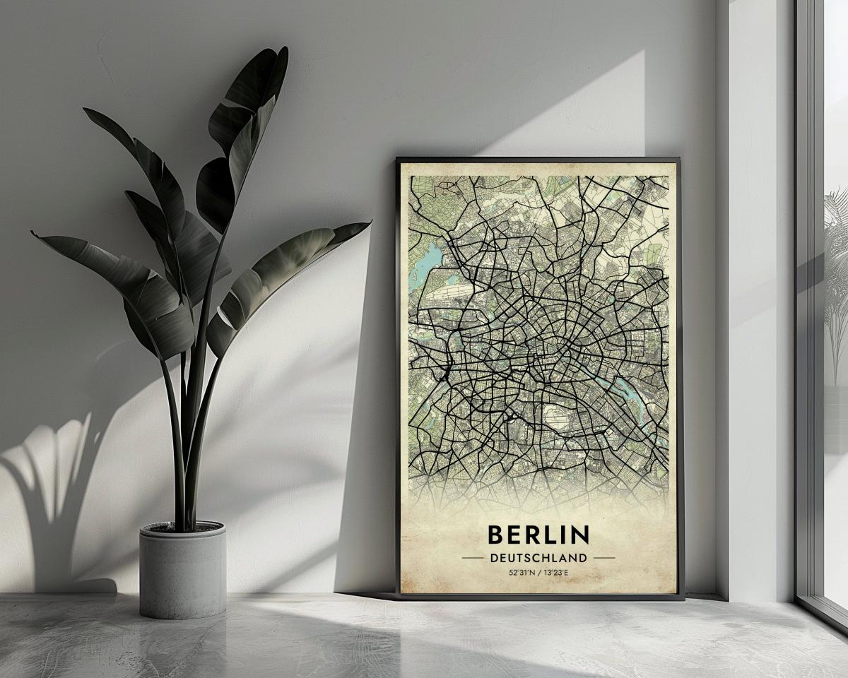 Berlin Deutschland Vintage poster van 25 Artstreet