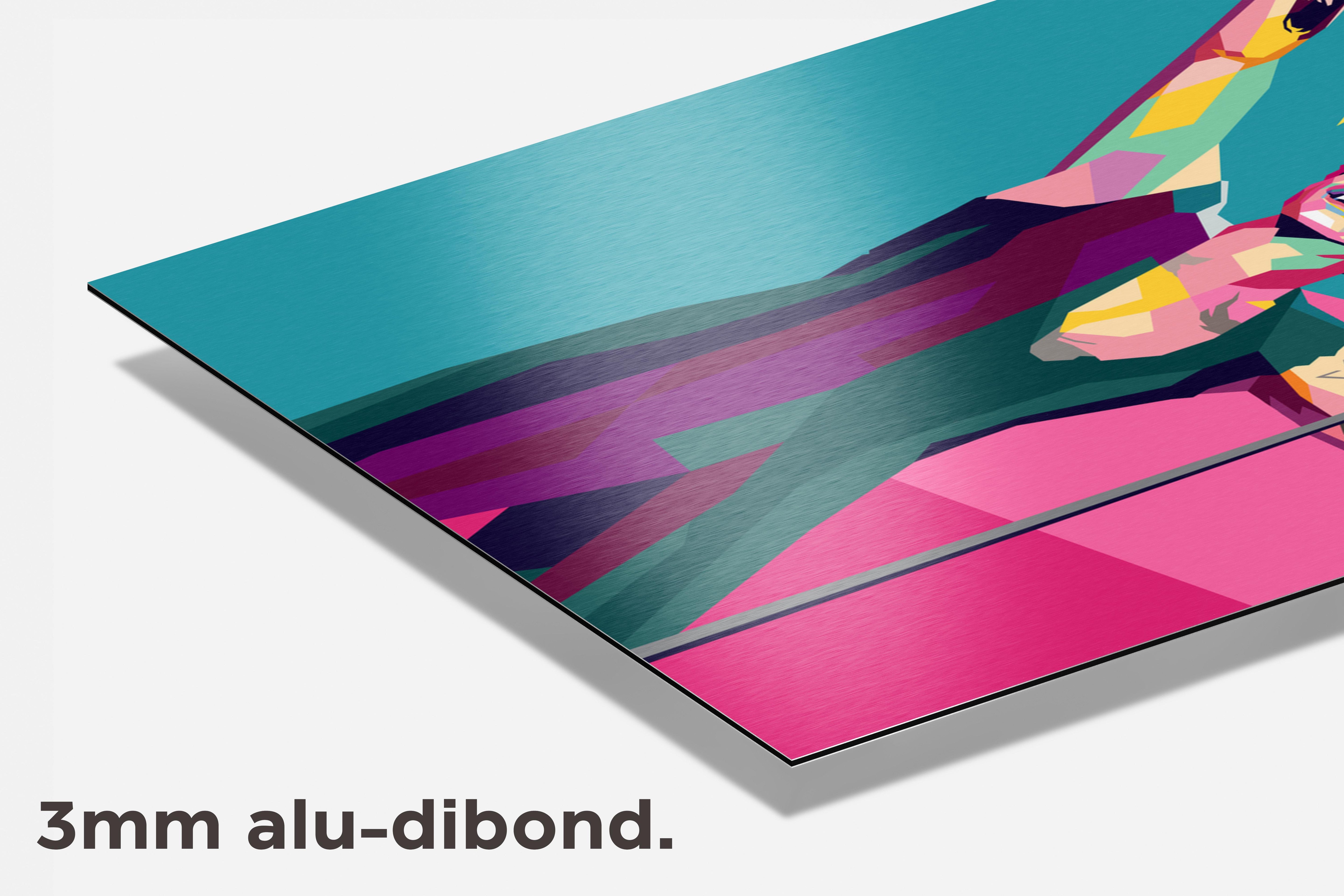 Harry Styles Pop Art dibond detail