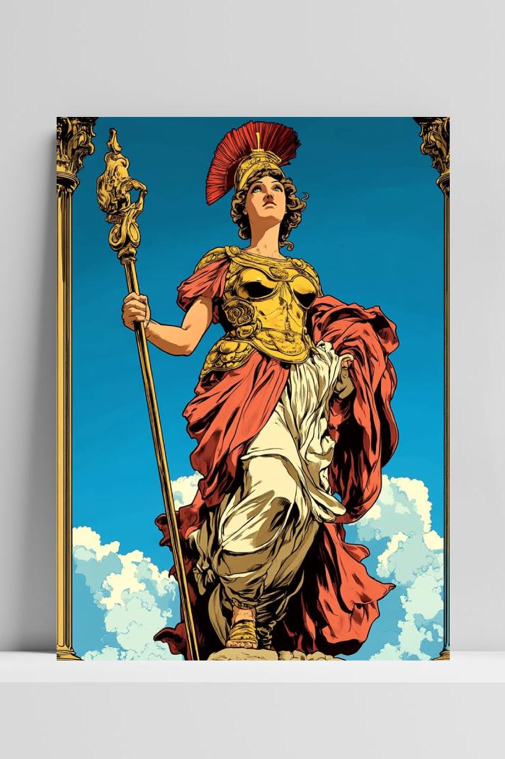 Athena op 3mm aluminium dibond