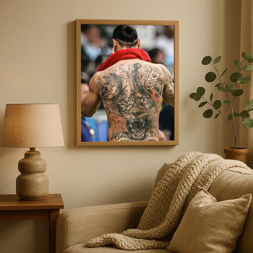 Zlatan Ibrahimović Tattoo poster sfeerbeeld 2