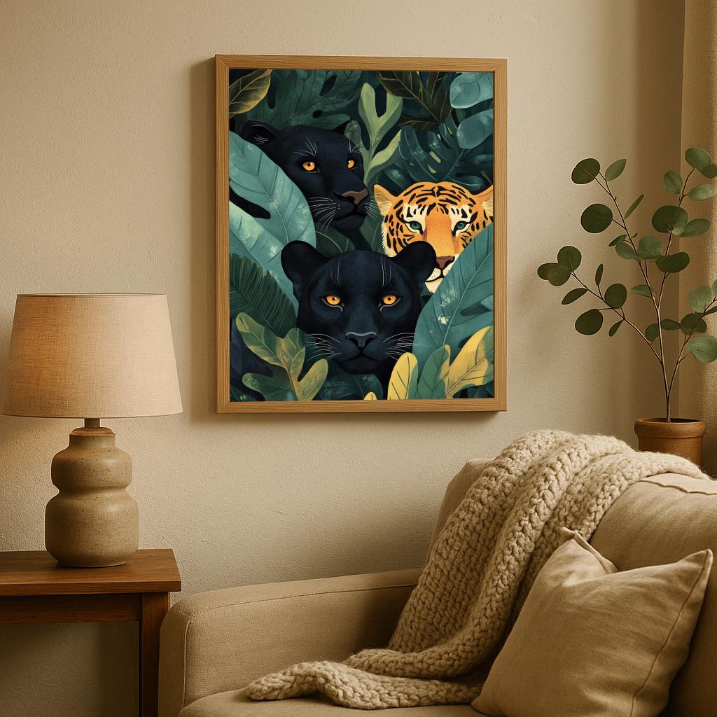 Tiger Panther Forest poster sfeerbeeld 1