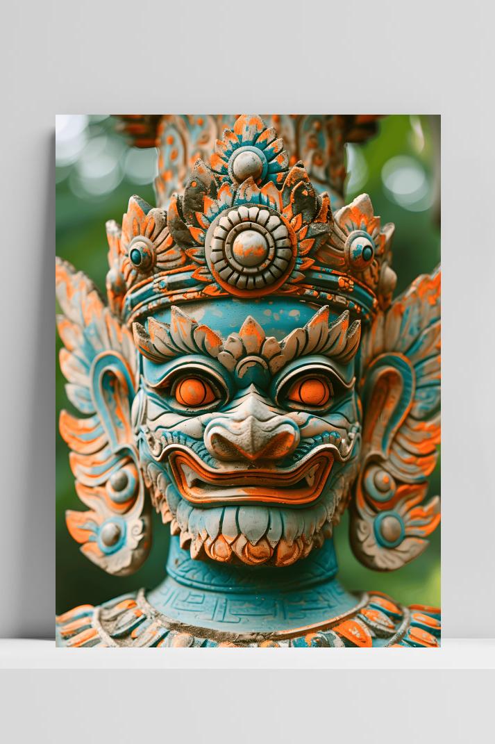 Demon God op 3mm aluminium dibond