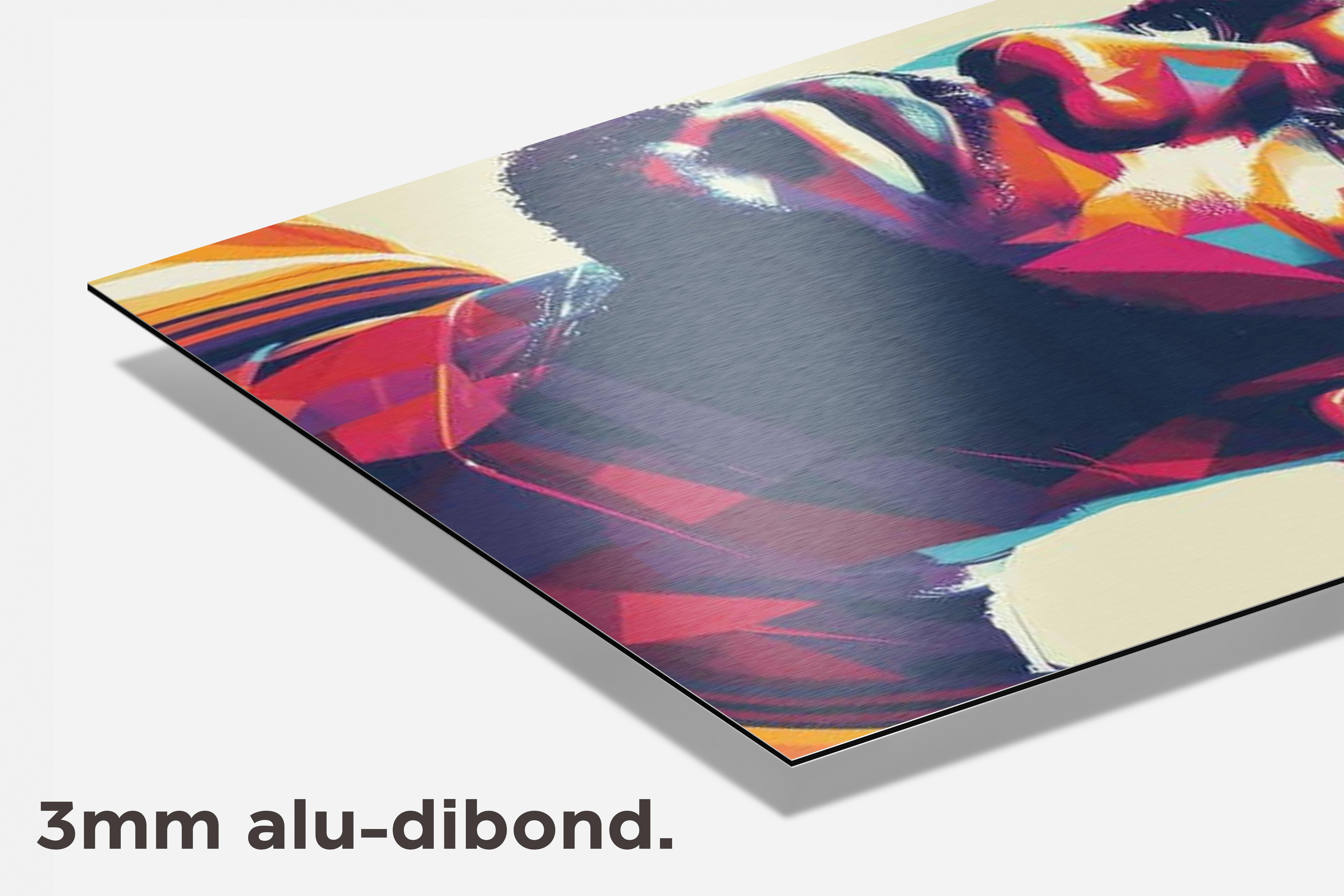 LeBron James dibond detail
