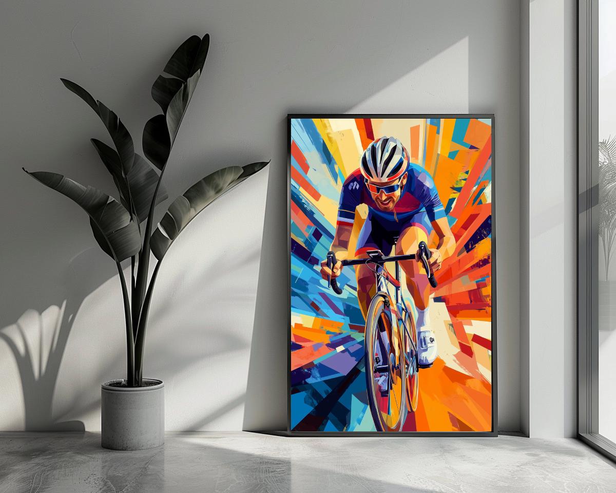 Cyclist Pop Art poster van 25 Artstreet