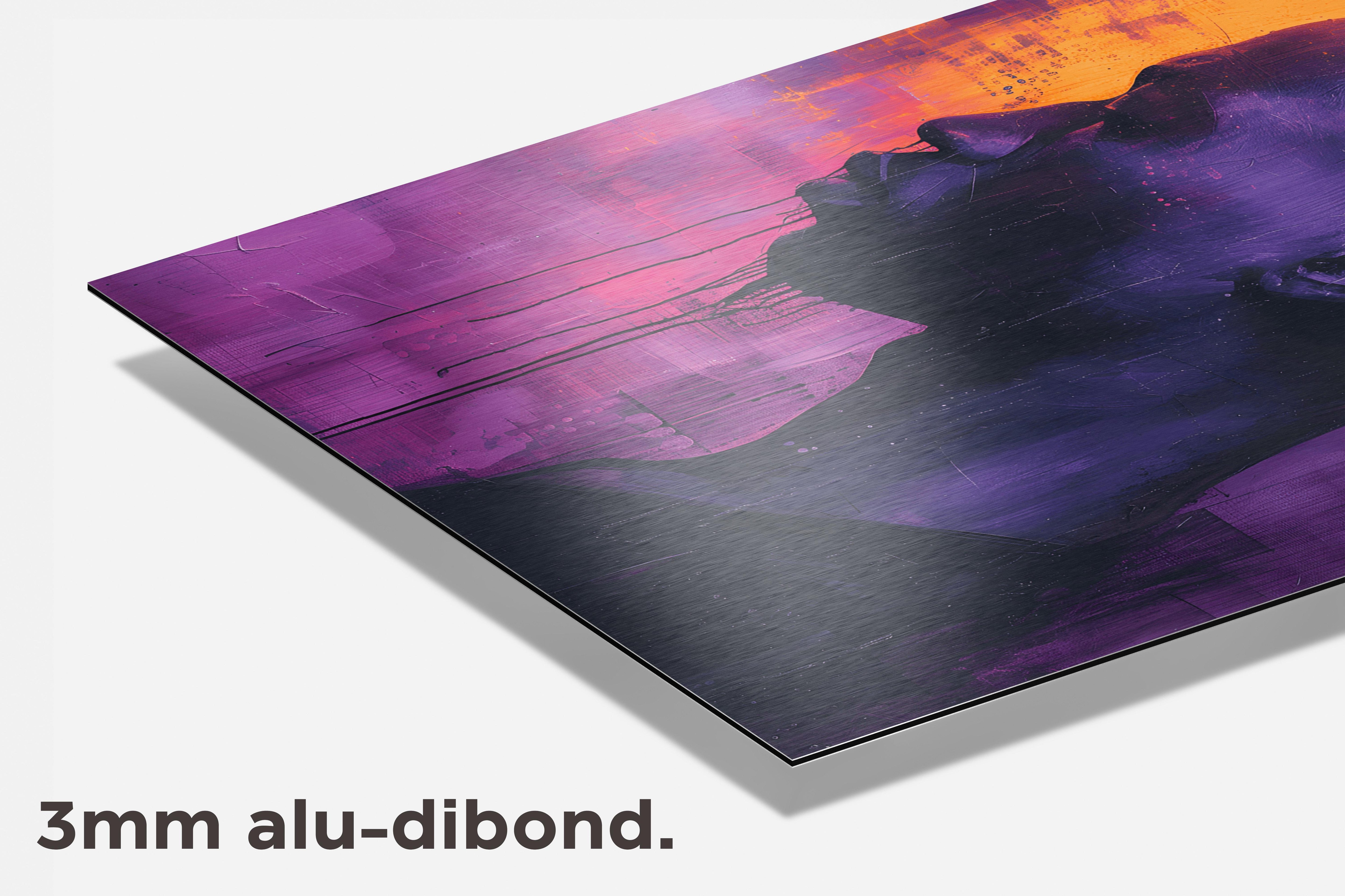 Violet Man dibond detail
