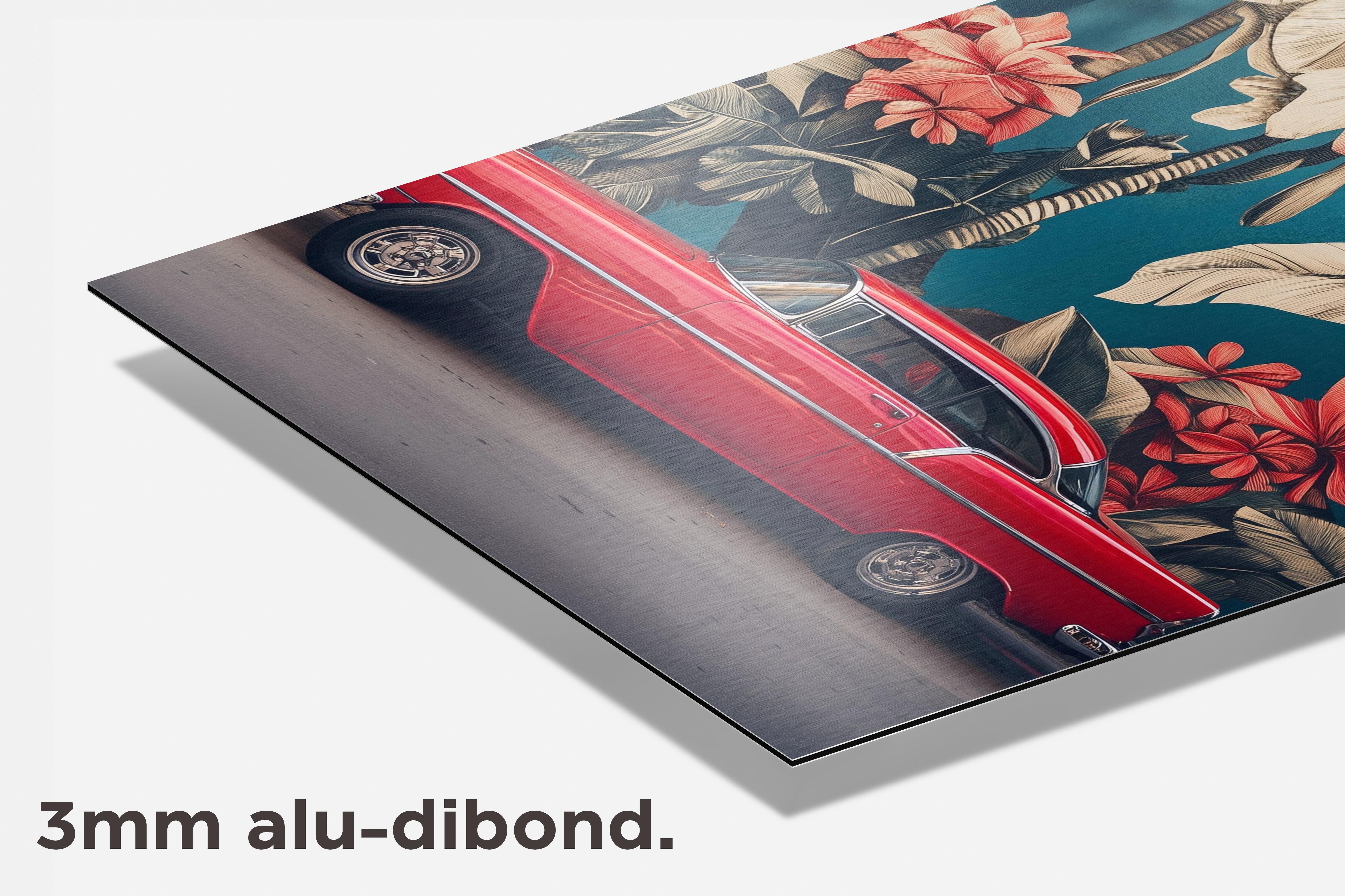 Vintage Auto dibond detail
