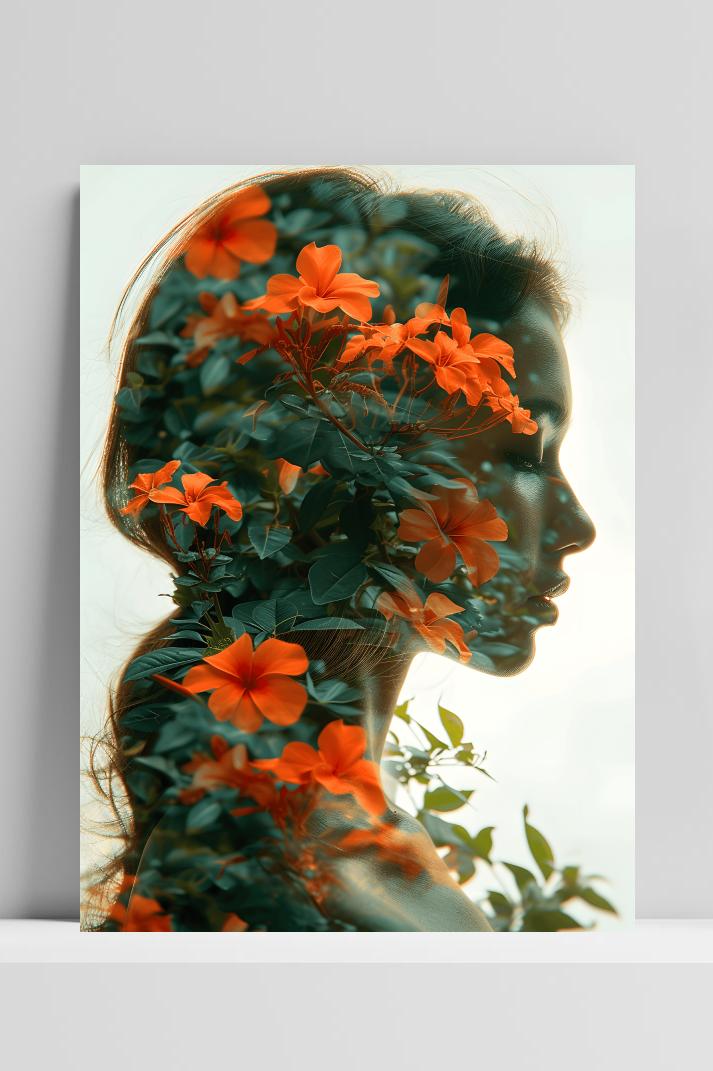 Bloem Overlay op 3mm aluminium dibond
