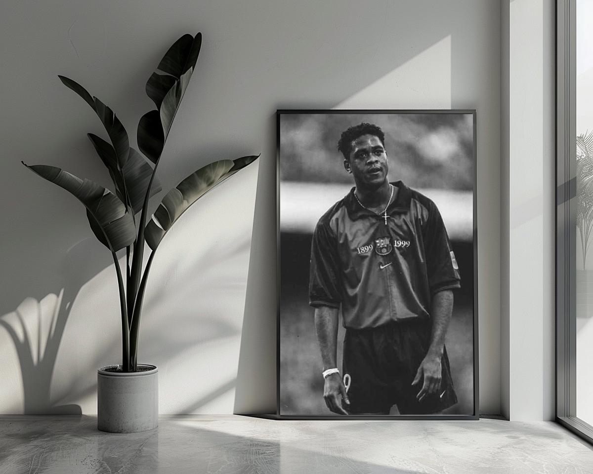 Patrick Kluivert B&W poster van 25 Artstreet