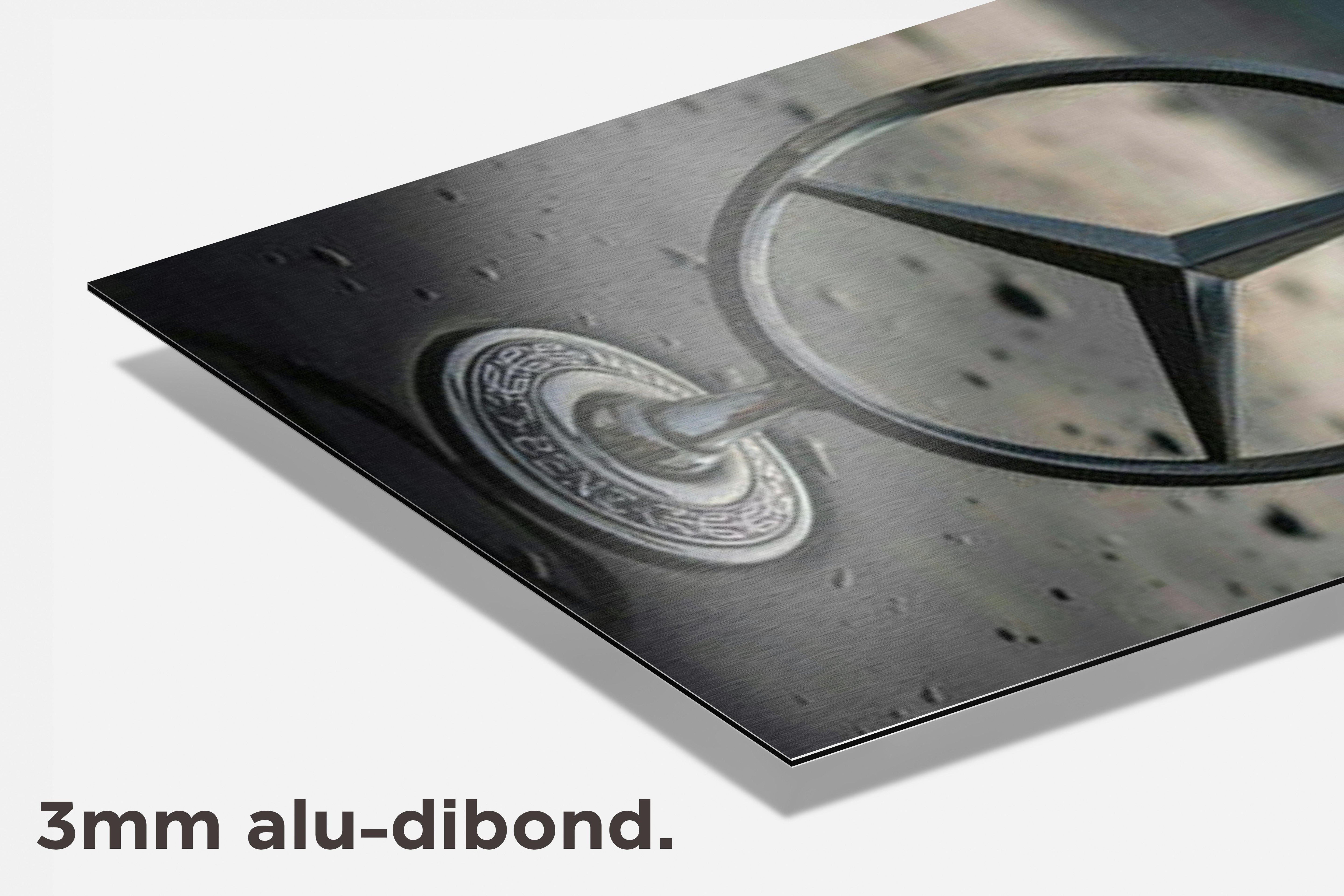 Mercedes Star dibond detail