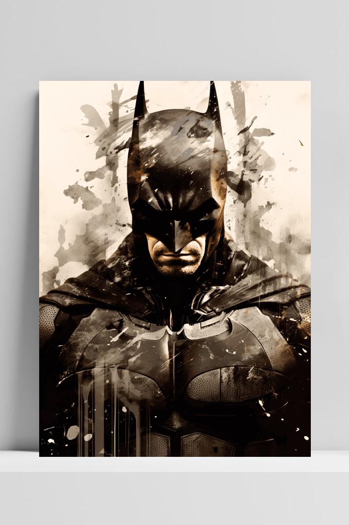 Batman op 3mm aluminium dibond