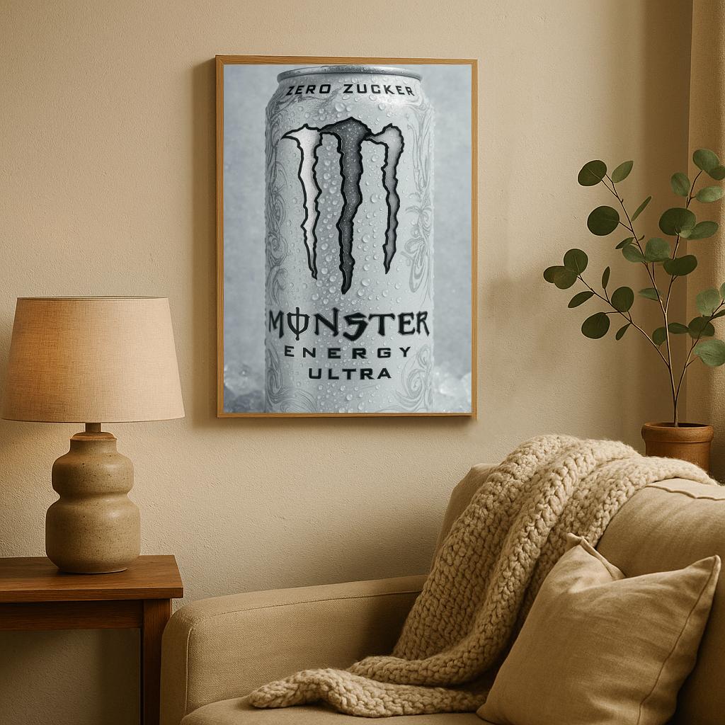 Monster Energy Drink B&W poster sfeerbeeld 2