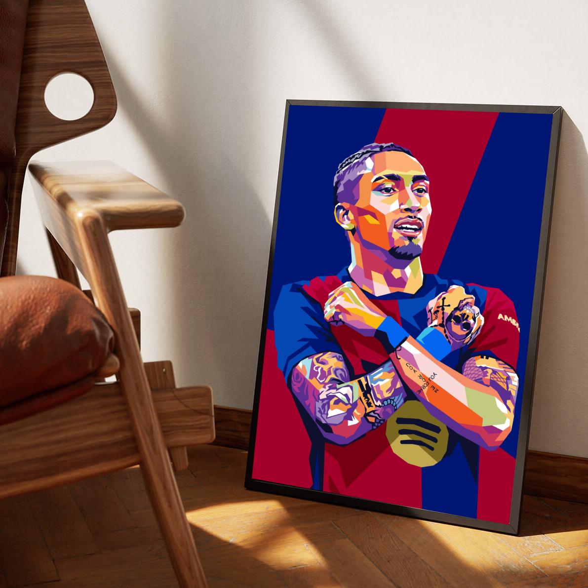 Raphinha Pop Art poster sfeerbeeld 1