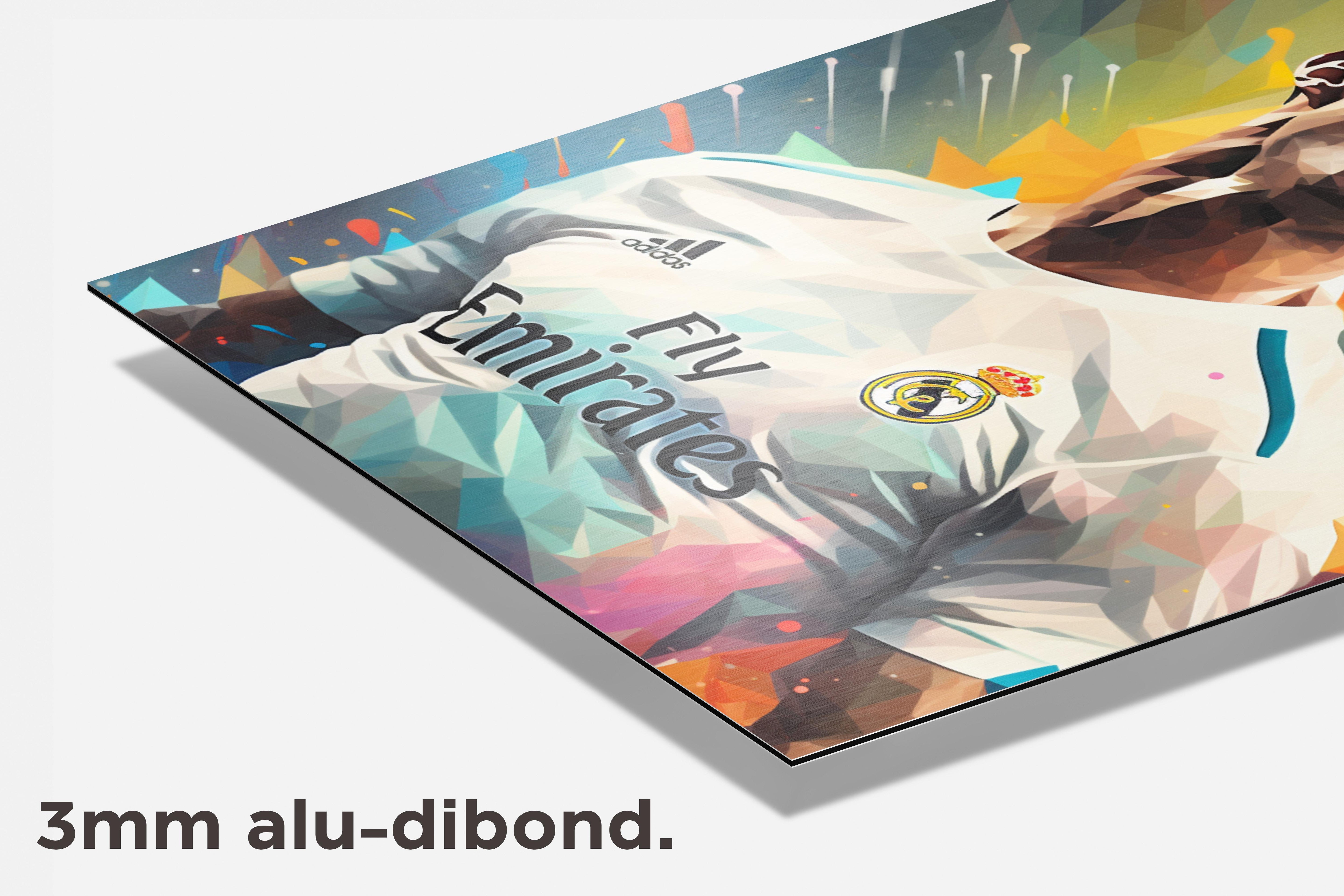 Cristiano Ronaldo Madrid dibond detail