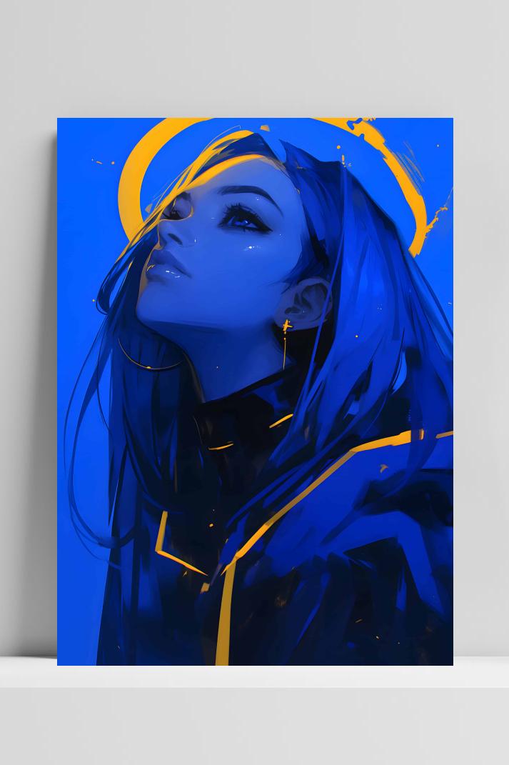 Anime Halo op 3mm aluminium dibond
