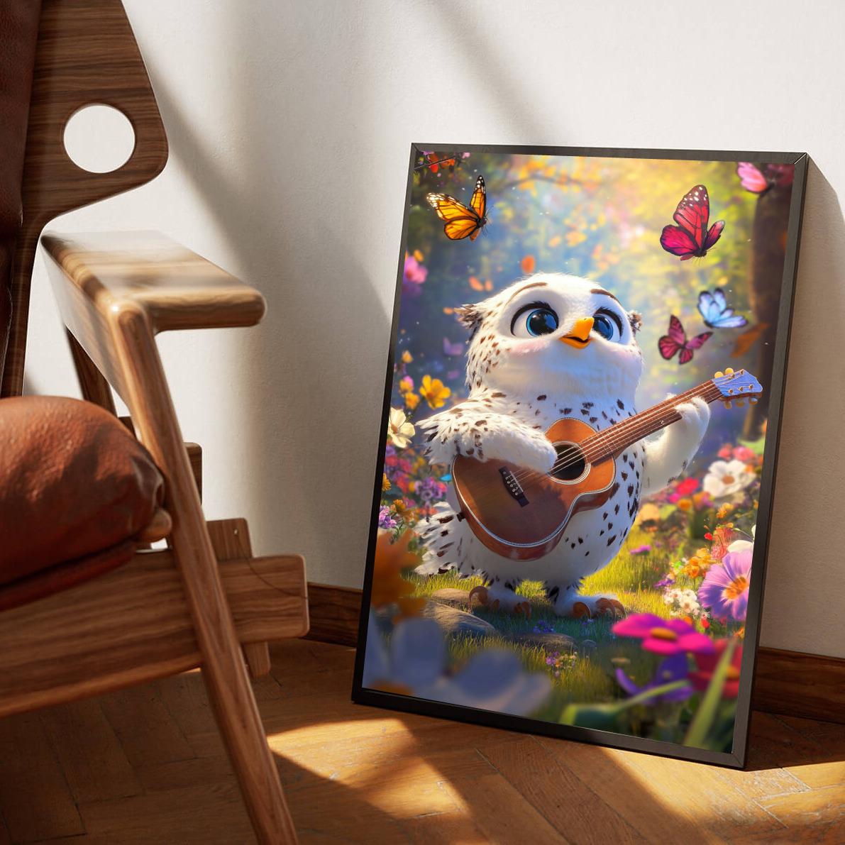 Bird Guitar poster van 25 Artstreet