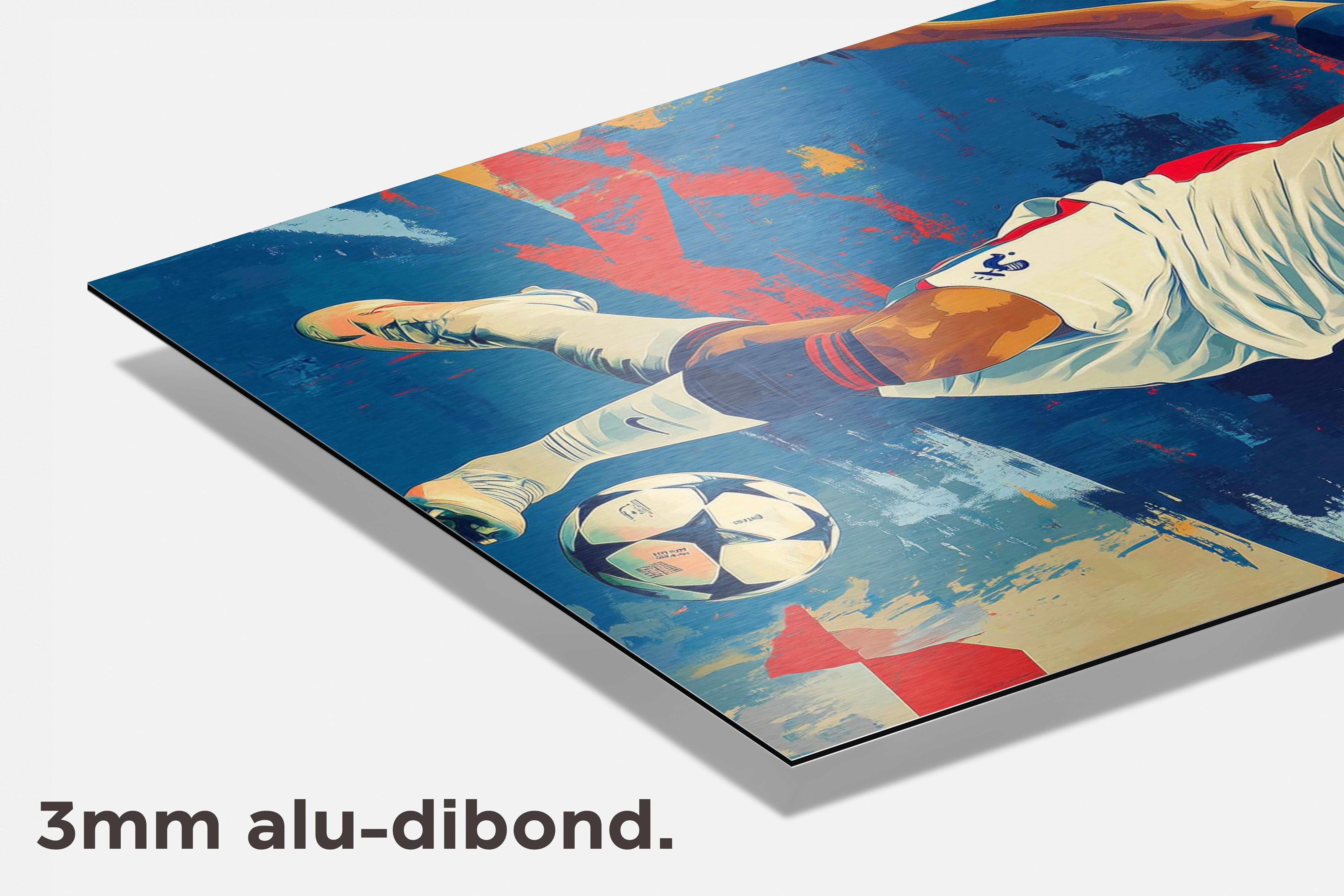 Kylian Mbappé dibond detail
