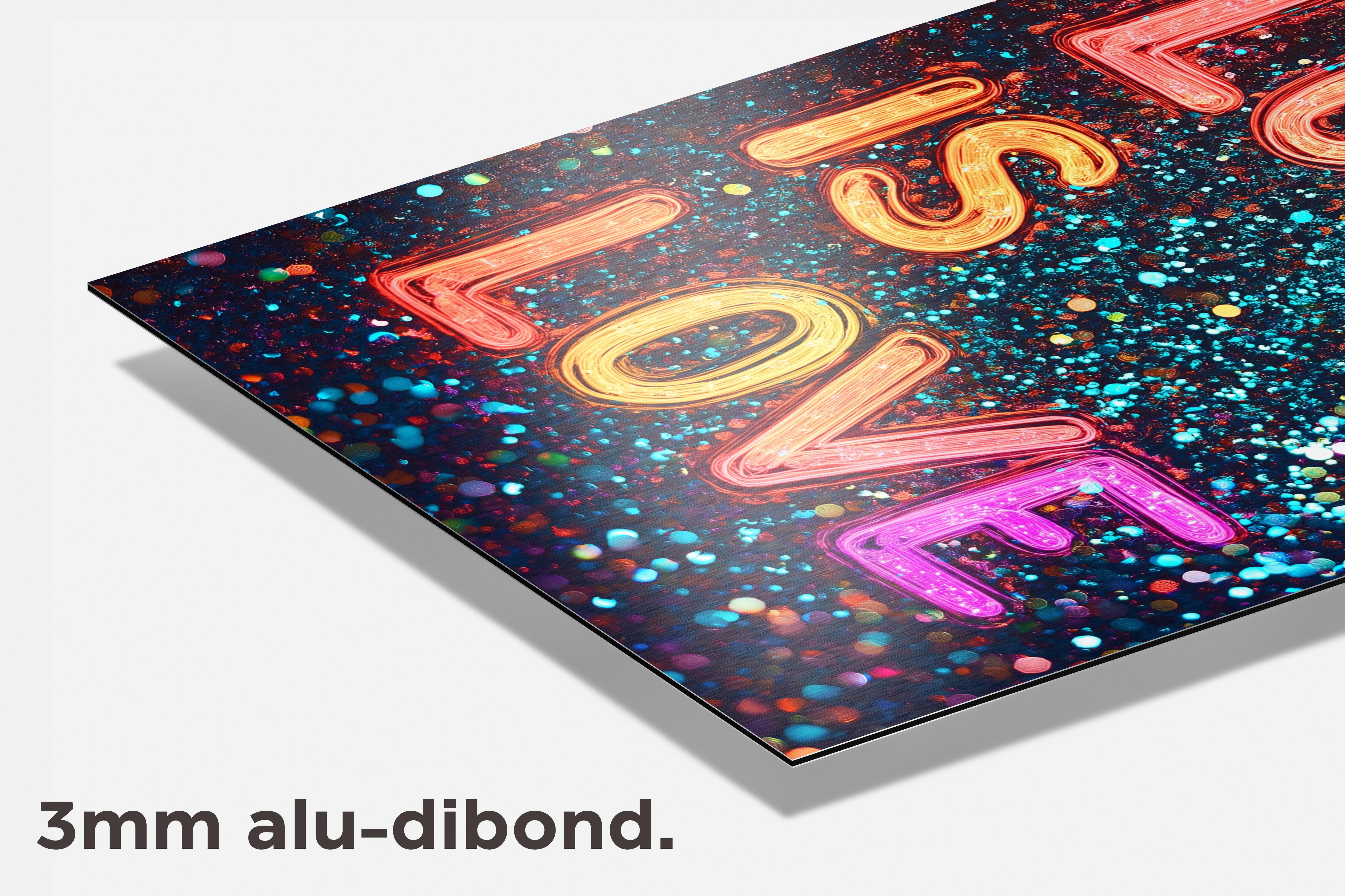 Love Is Love dibond detail