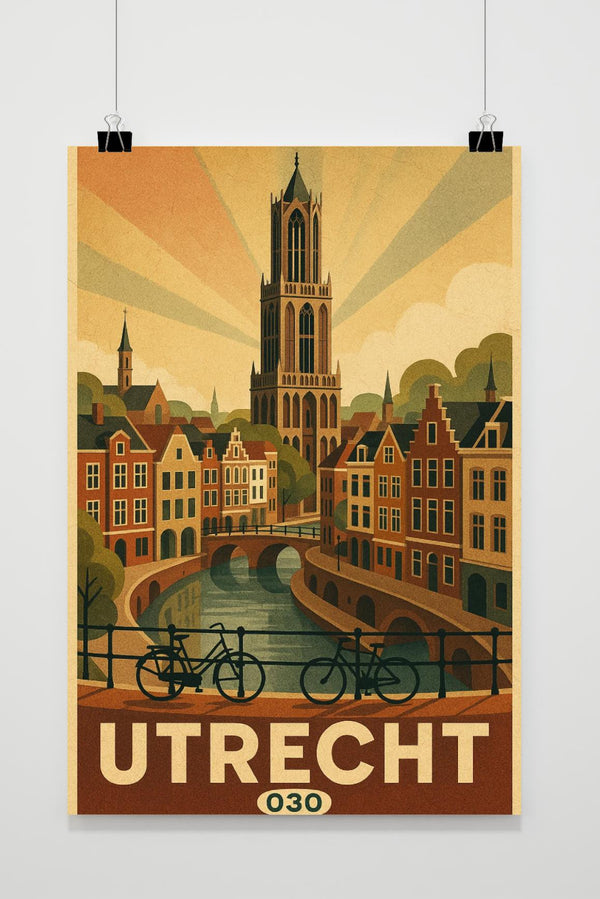 Póster Utrecht Netherlands Vintage